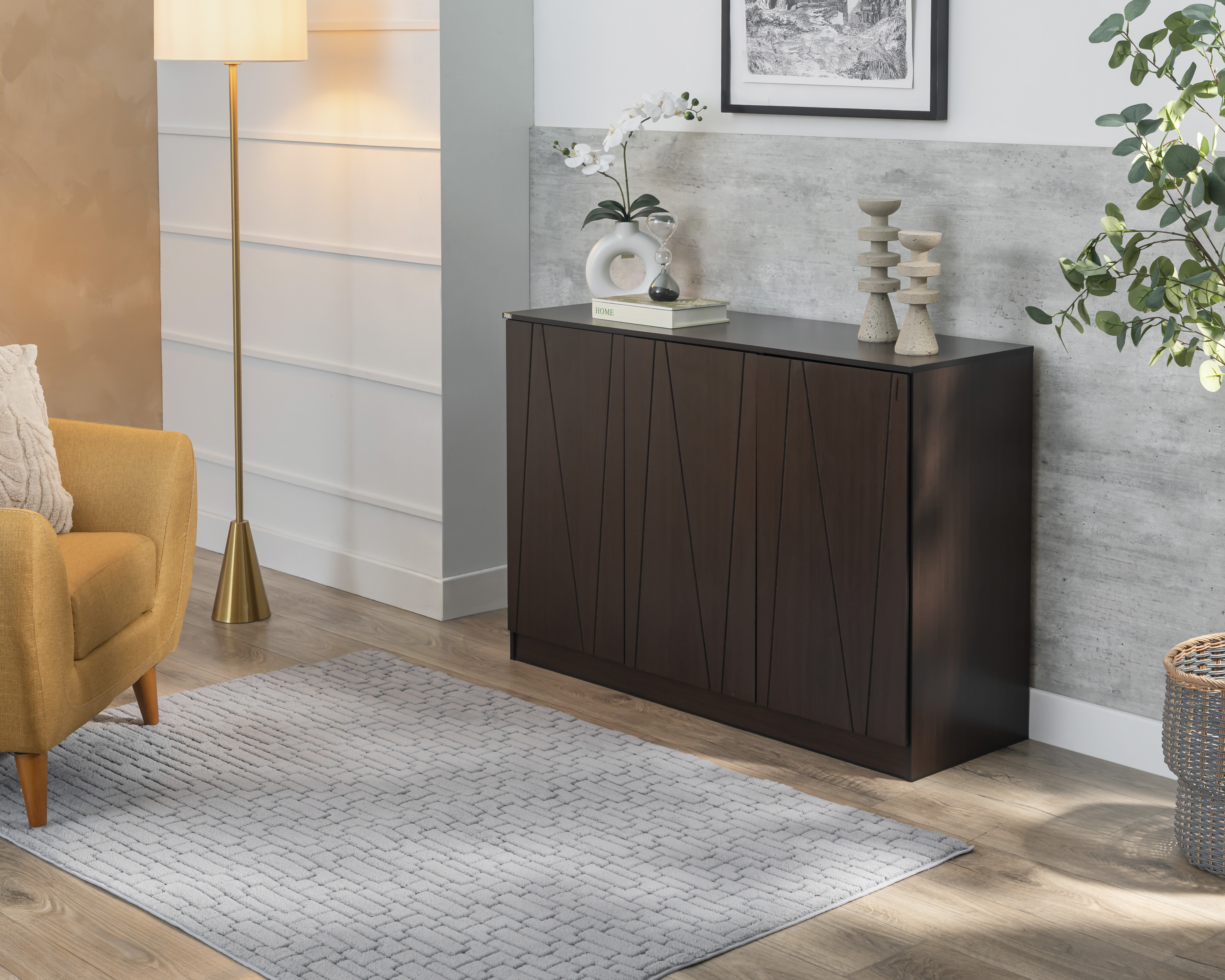 Bufetera con Puertas Mobi Ponce Chocolate