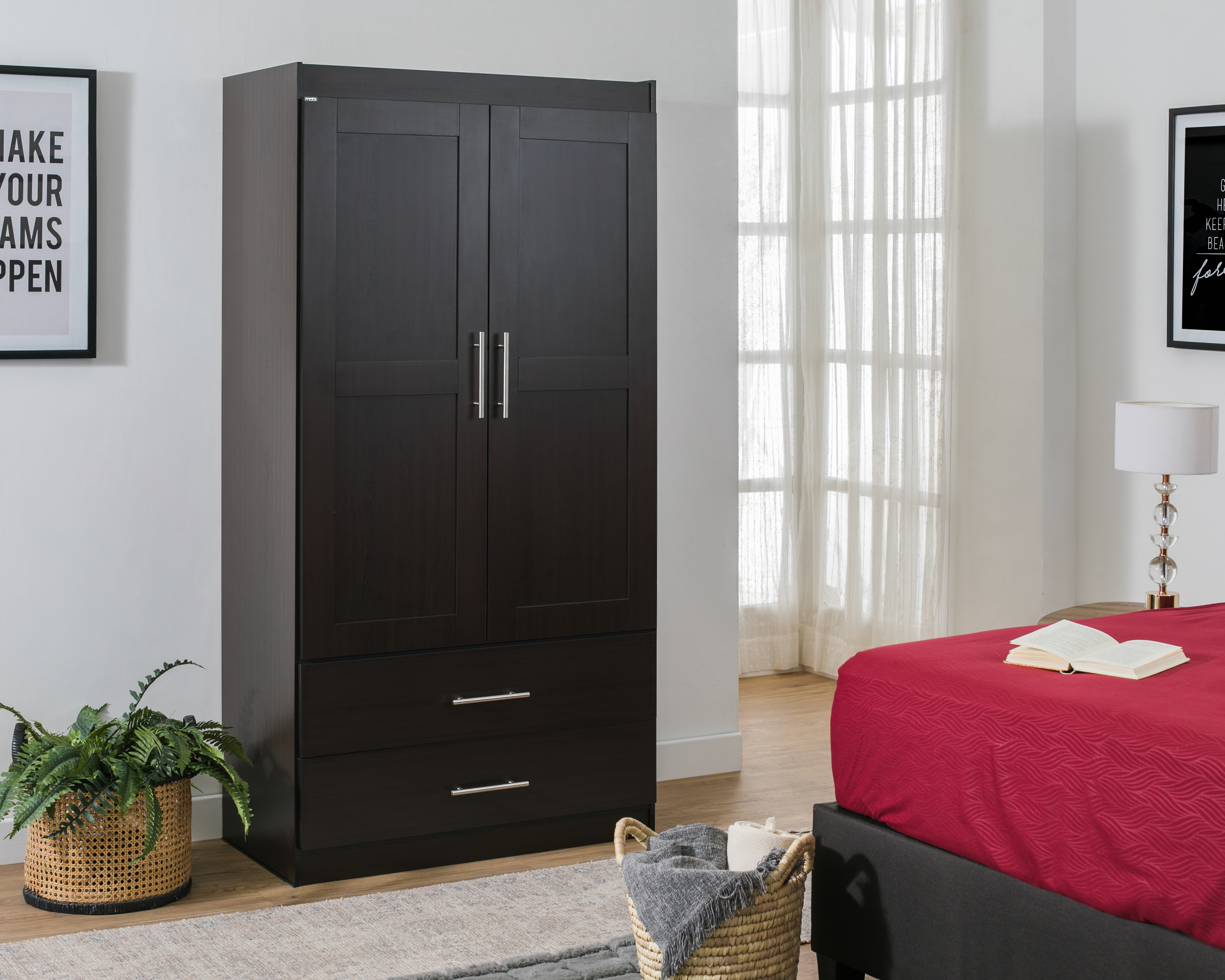 Ropero Mobi Azalea Chocolate 172 cm