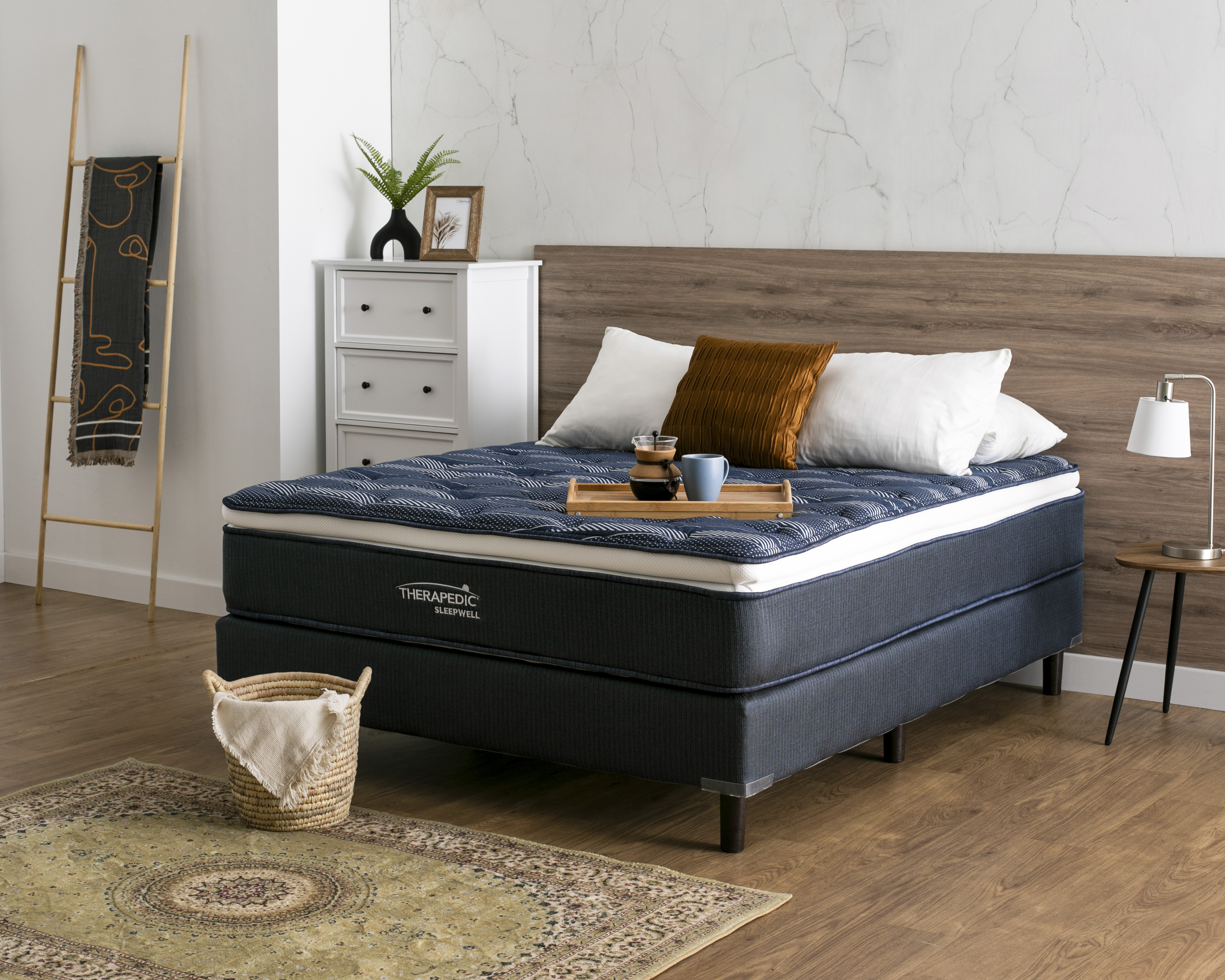 Foto 2 pulgar | Foto 1 | Juego de Colchón y Box Queen Size Therapedic Sleepwell