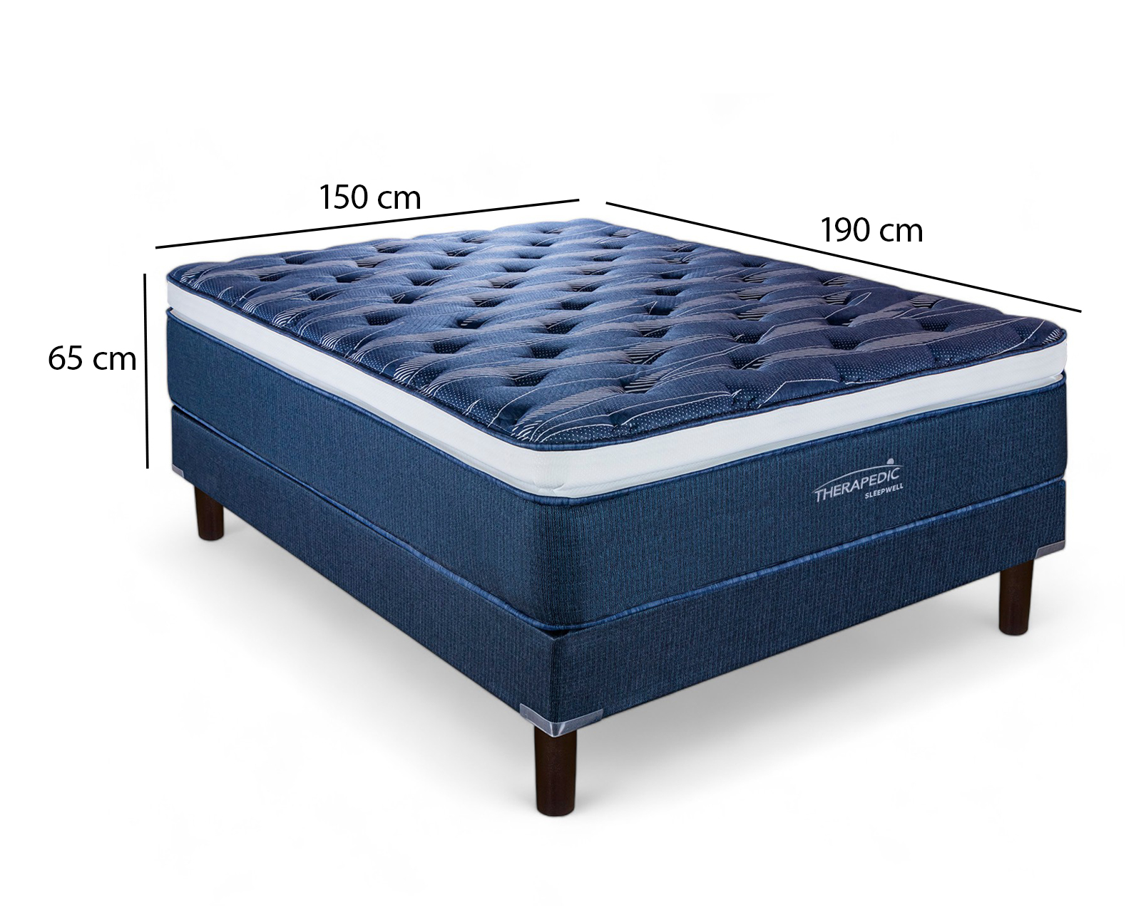 Foto 8 | Foto 8 | Juego de Colchón y Box Queen Size Therapedic Sleepwell