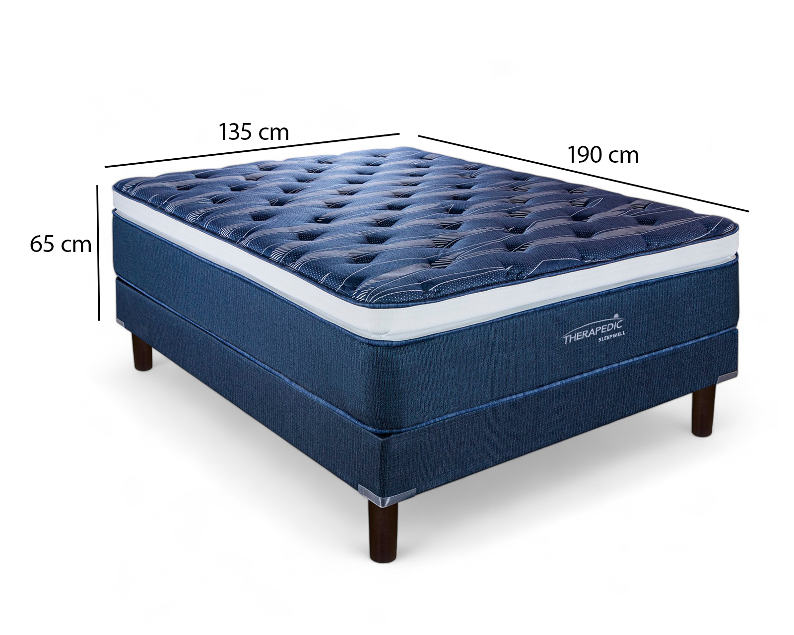 Foto 8 | Foto 8 | Juego de Colchón y Box Matrimonial Therapedic Sleepwell