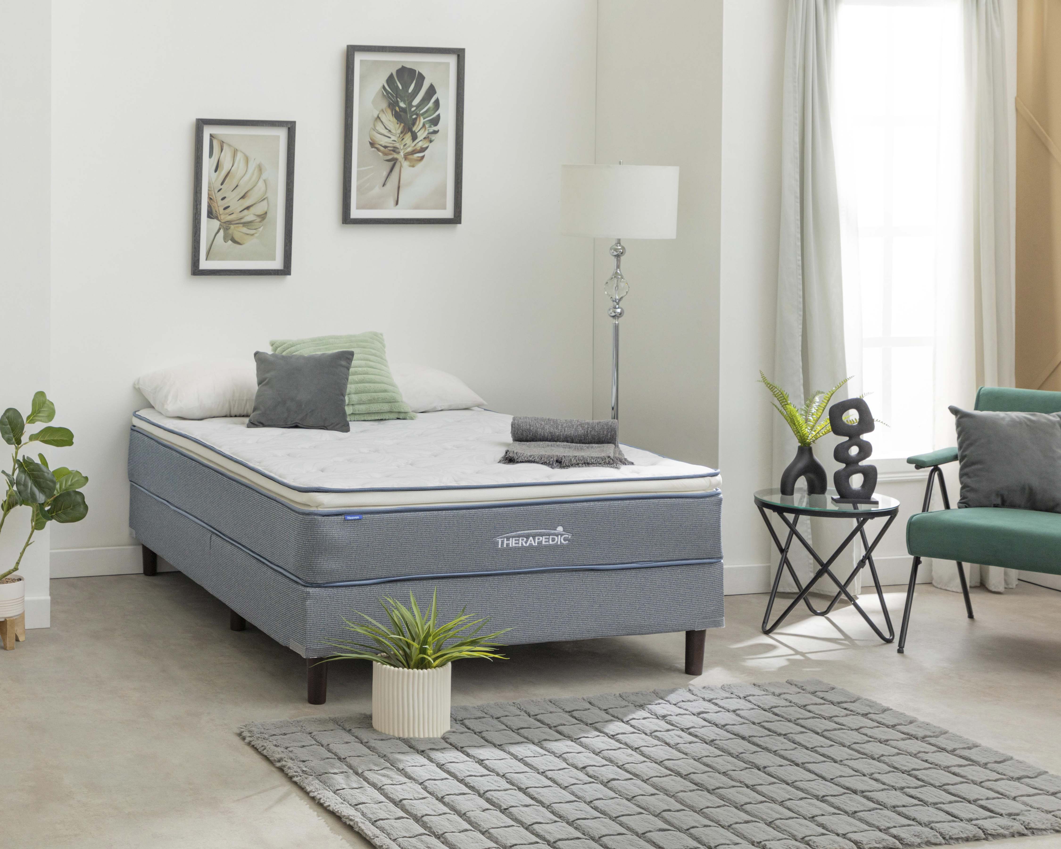 Foto 2 pulgar | Foto 1 | Juego de Box y Colchón Matrimonial Therapedic Heaven