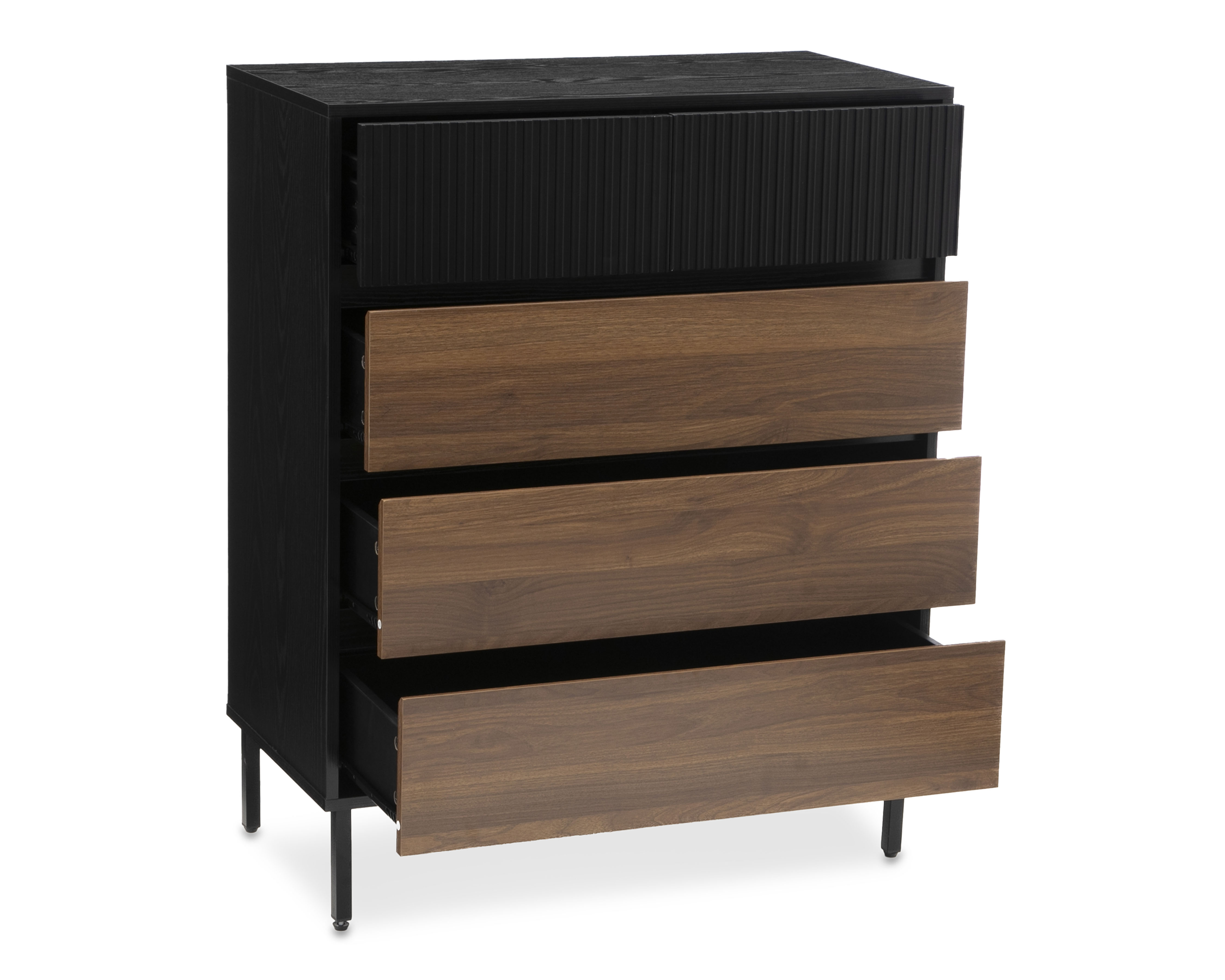 Foto 4 pulgar | Foto 3 | Cómoda Mariel Negra 80 cm