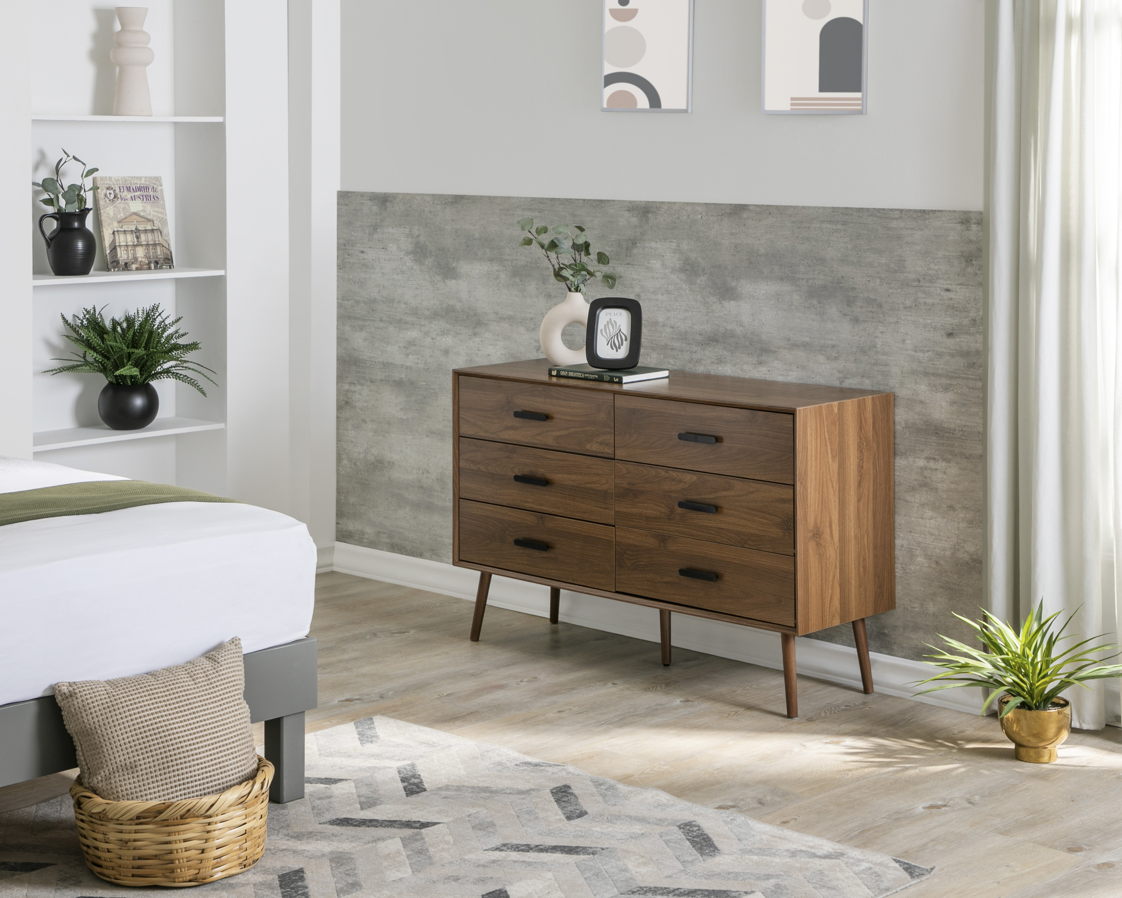 Foto 2 pulgar | Foto 1 | Cómoda Prisila Café 120 cm