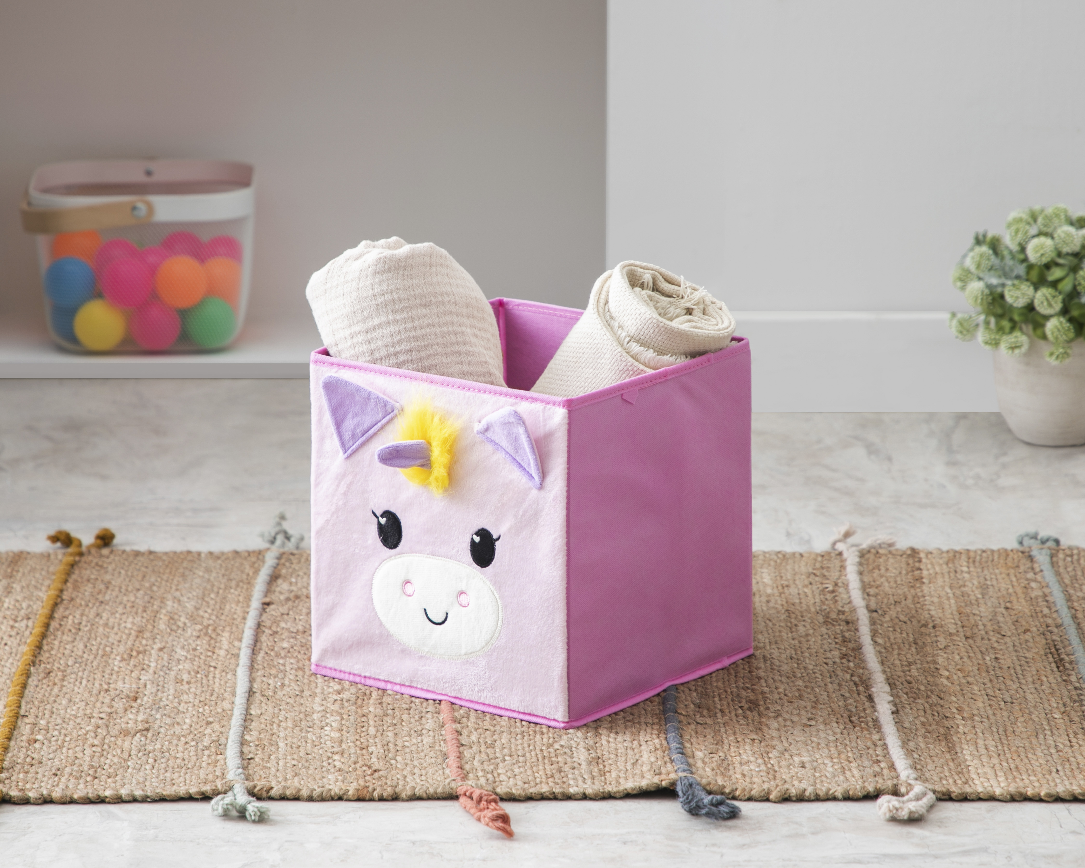 Foto 6 | Foto 6 | Caja de Almacenamiento de Poliéster +Simple Unicornio