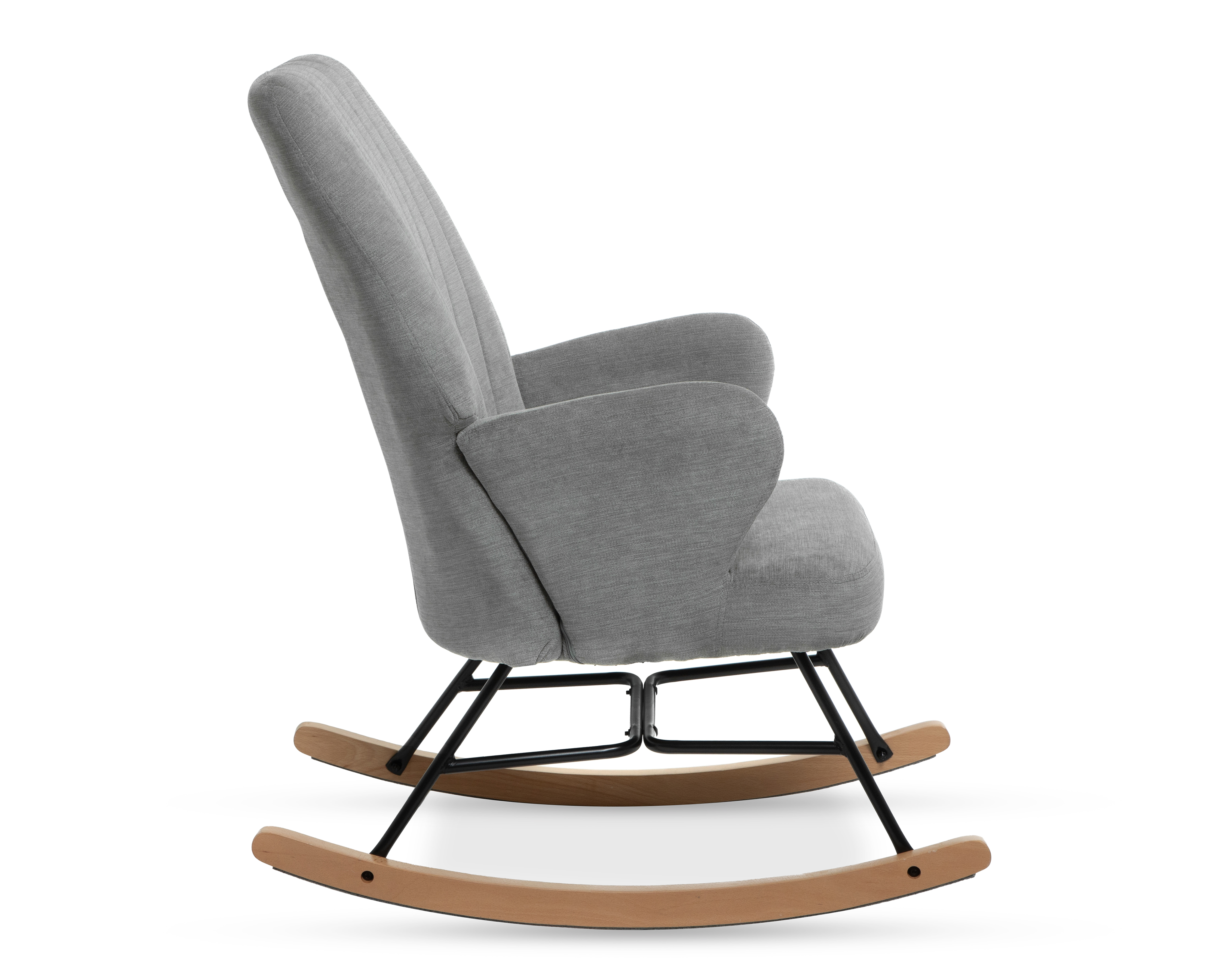 Foto 3 | Foto 3 | Silla Mecedora Ikal Contemporánea Gris Olivia