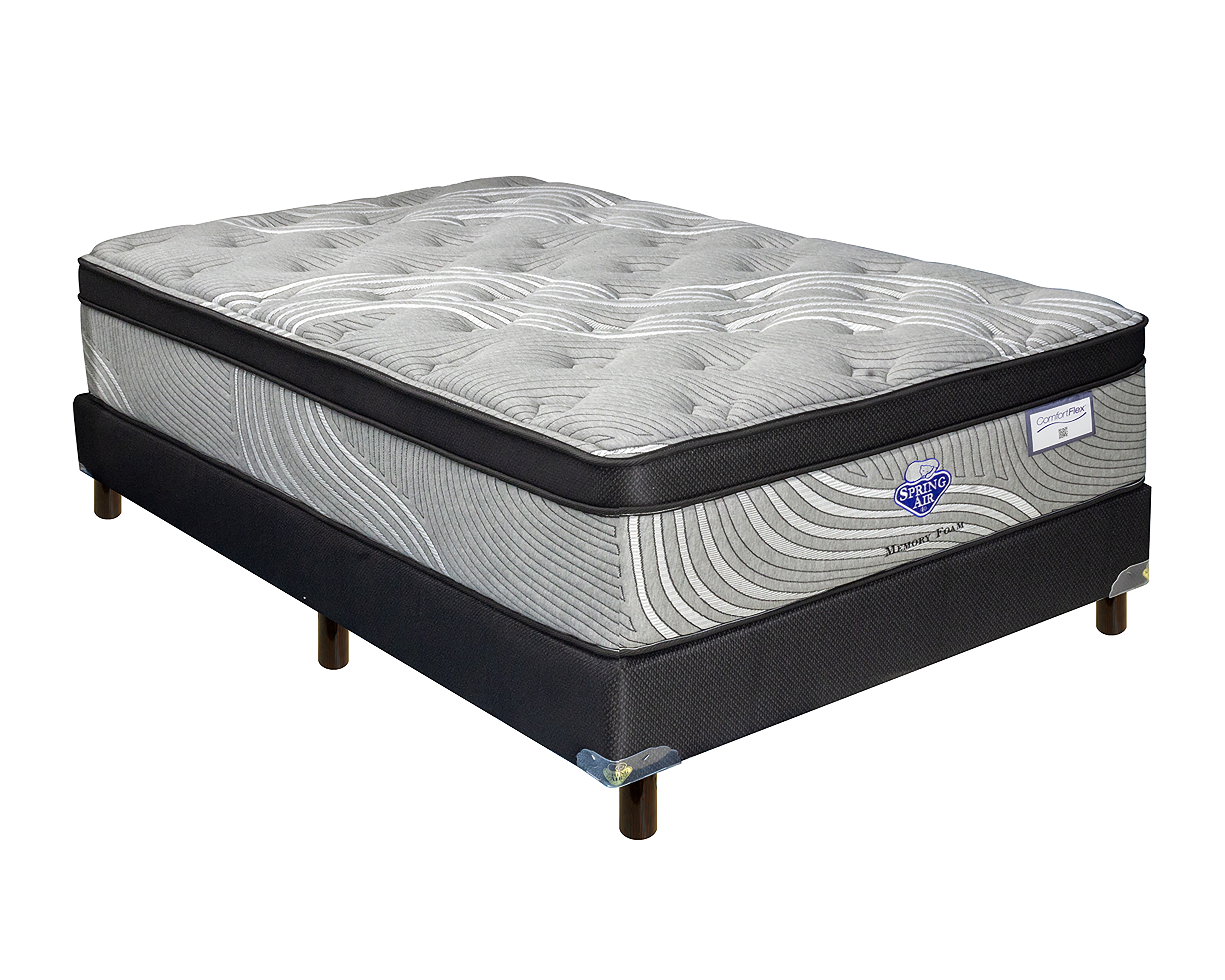 Foto 3 pulgar | Foto 2 | Juego de Colchón y Box Matrimonial Spring Air Zeus