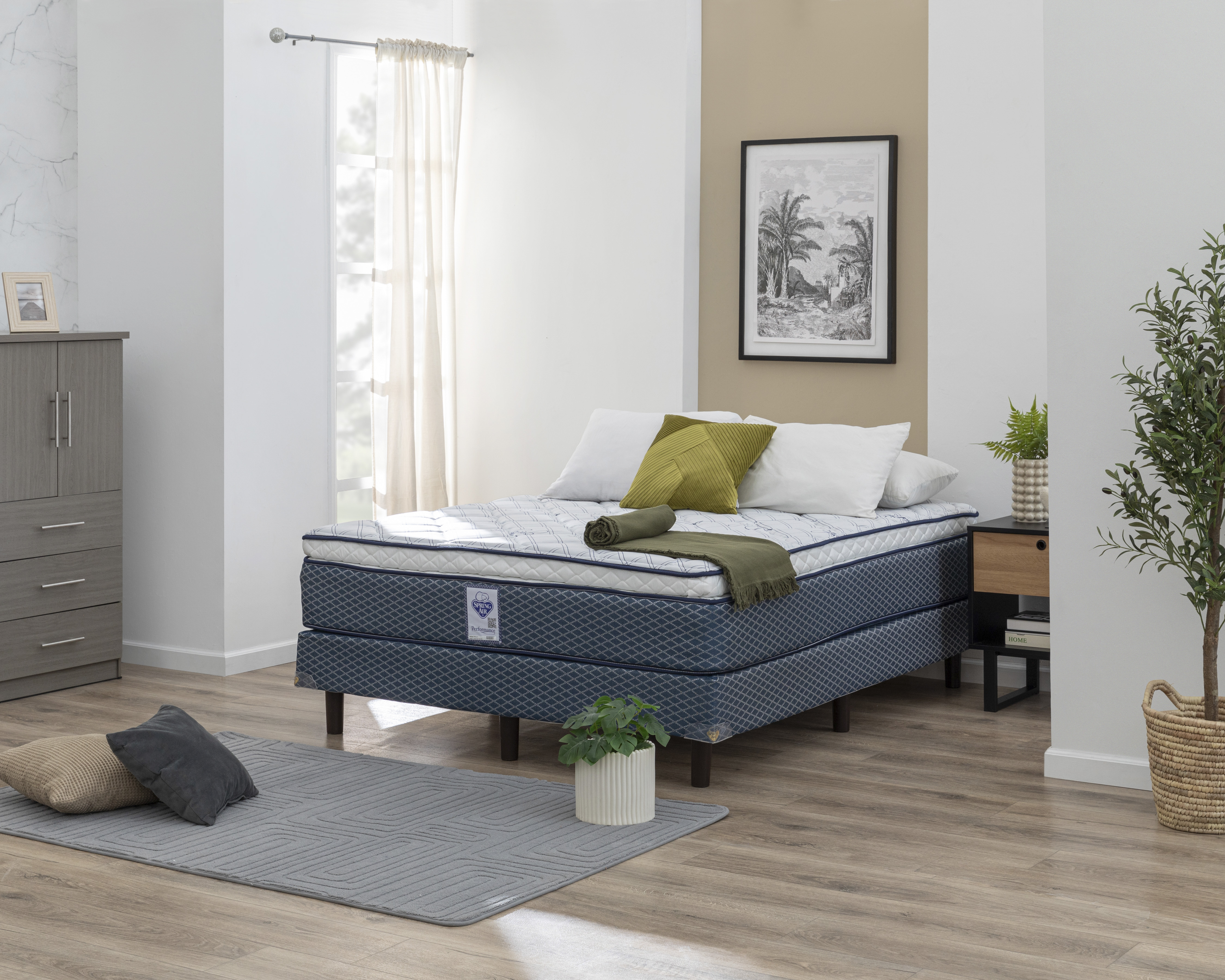 Juego de Colchón y Box Queen Size Spring Air Victory II