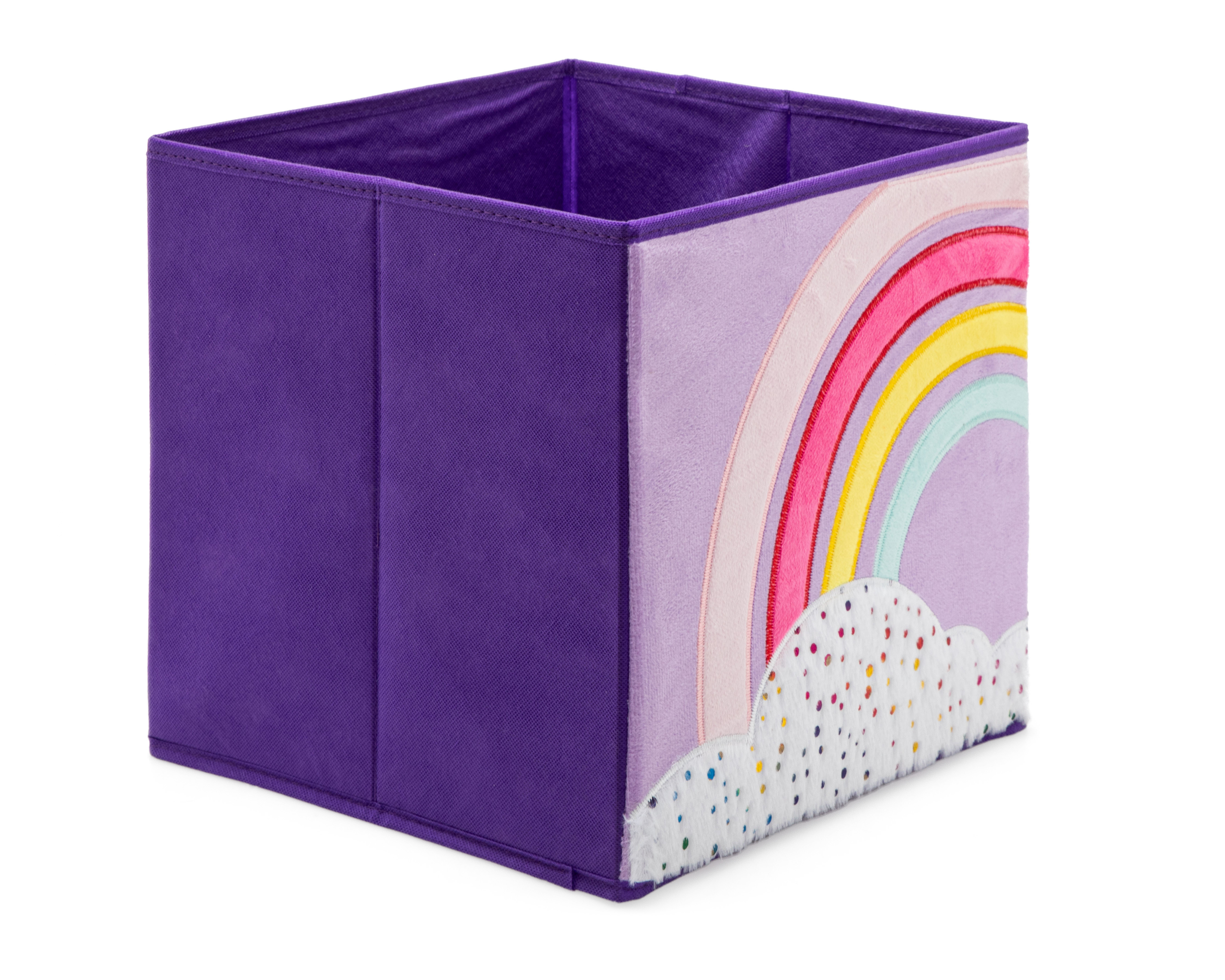 Foto 3 pulgar | Foto 2 | Caja de Almacenamiento de Poliéster Rainbow Morada