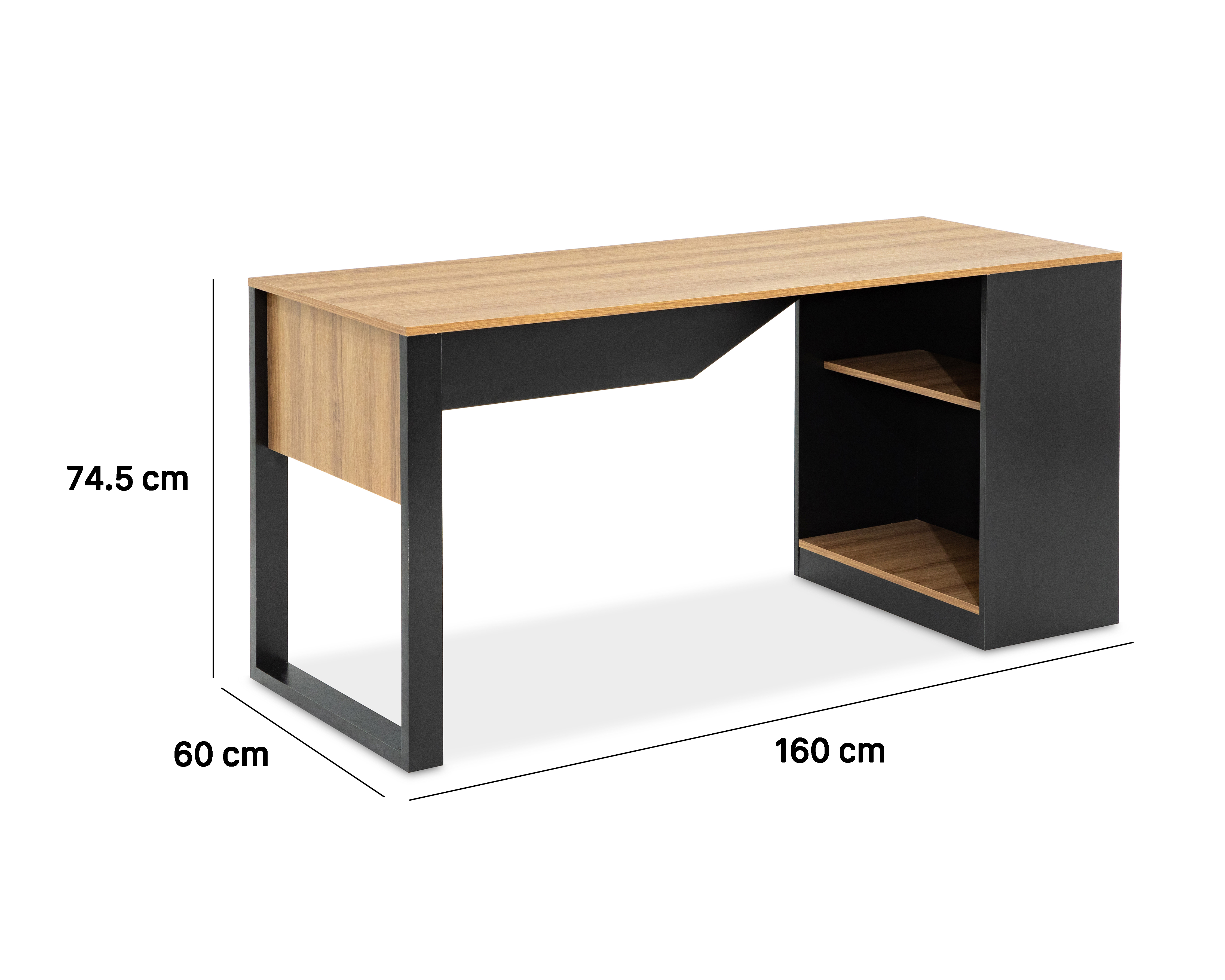 Foto 7 pulgar | Foto 6 | Escritorio Lotus Almendra Negro