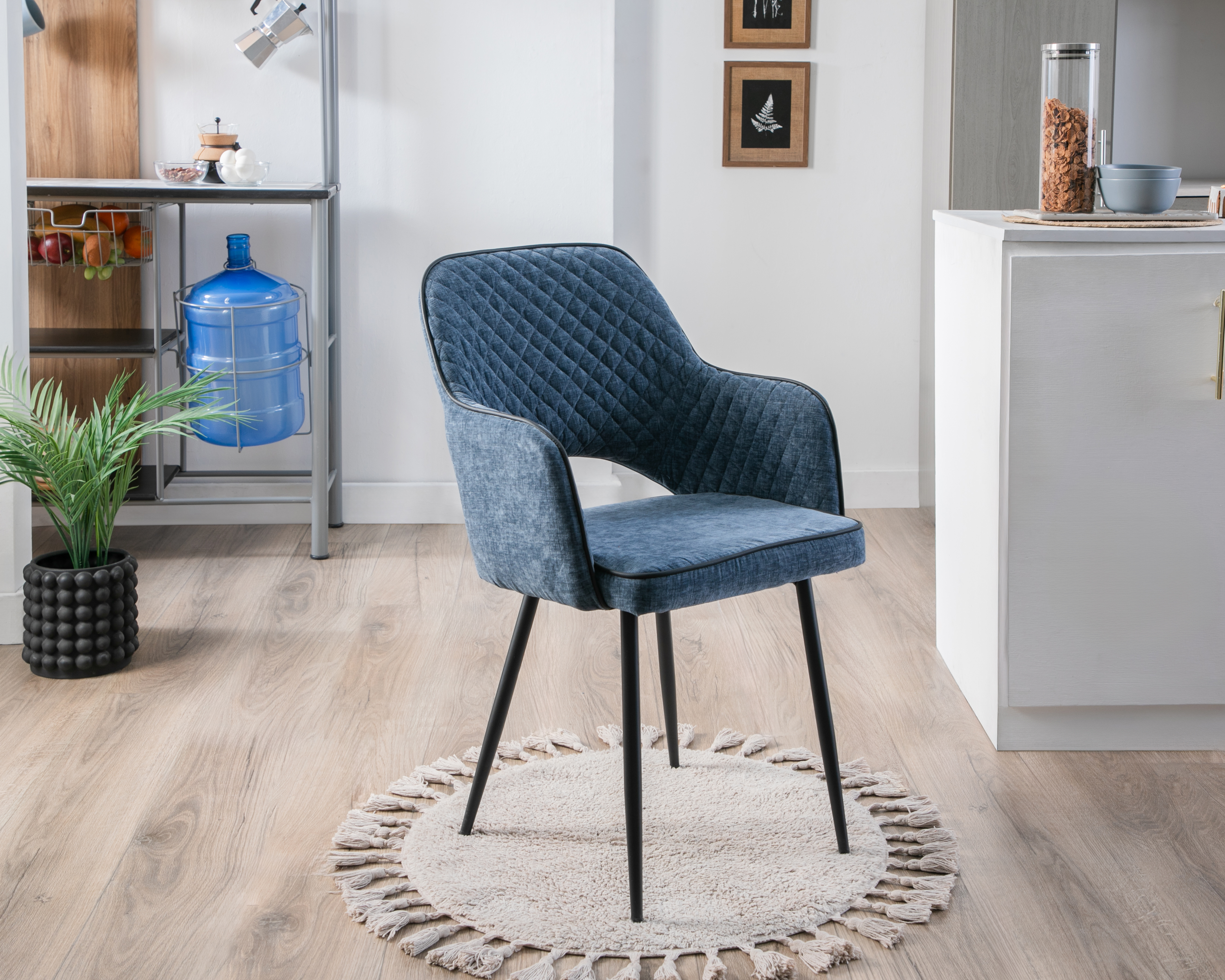 Silla de Metal Ikal Estambul Azul