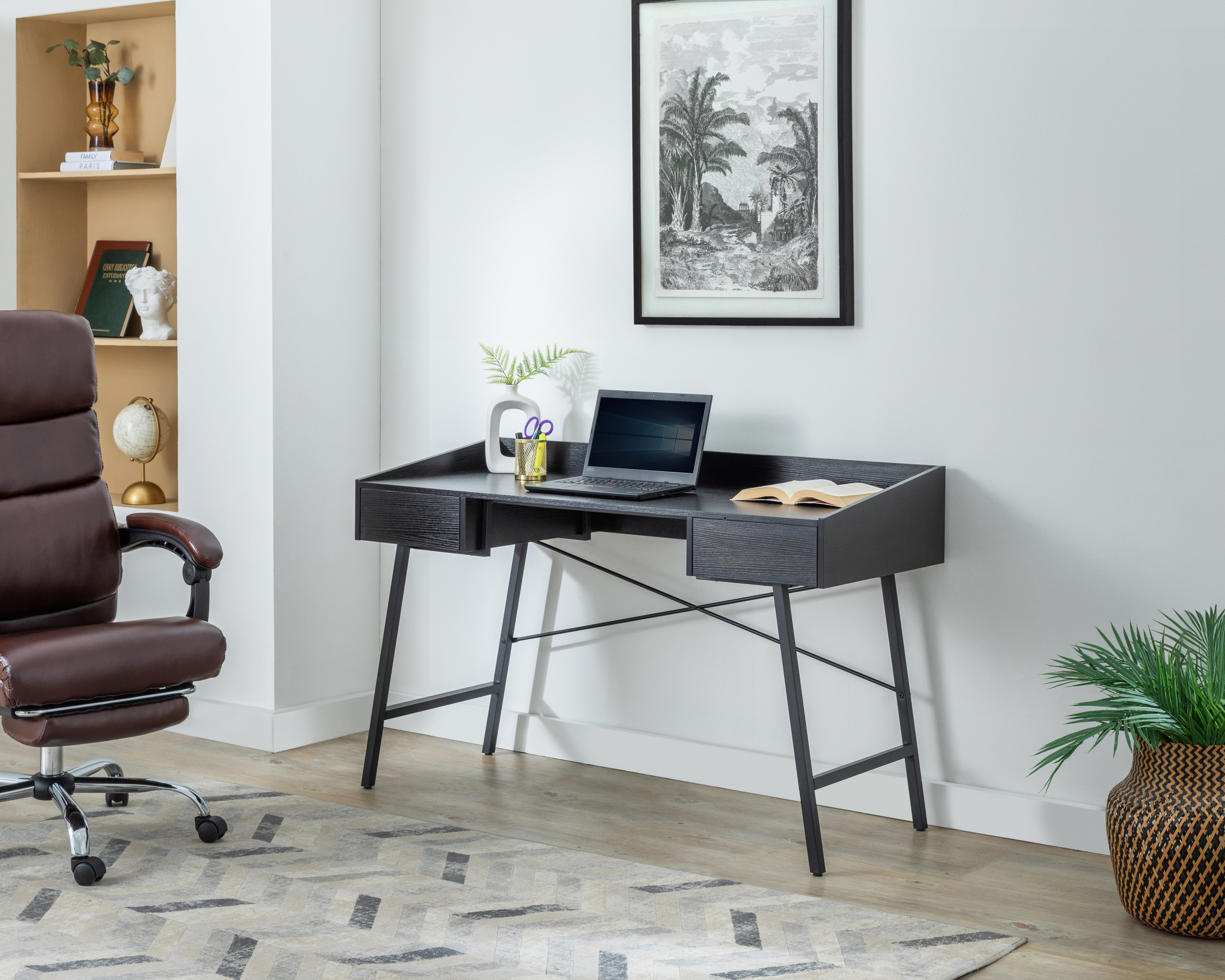 Escritorio de Madera Edimburgo Negro