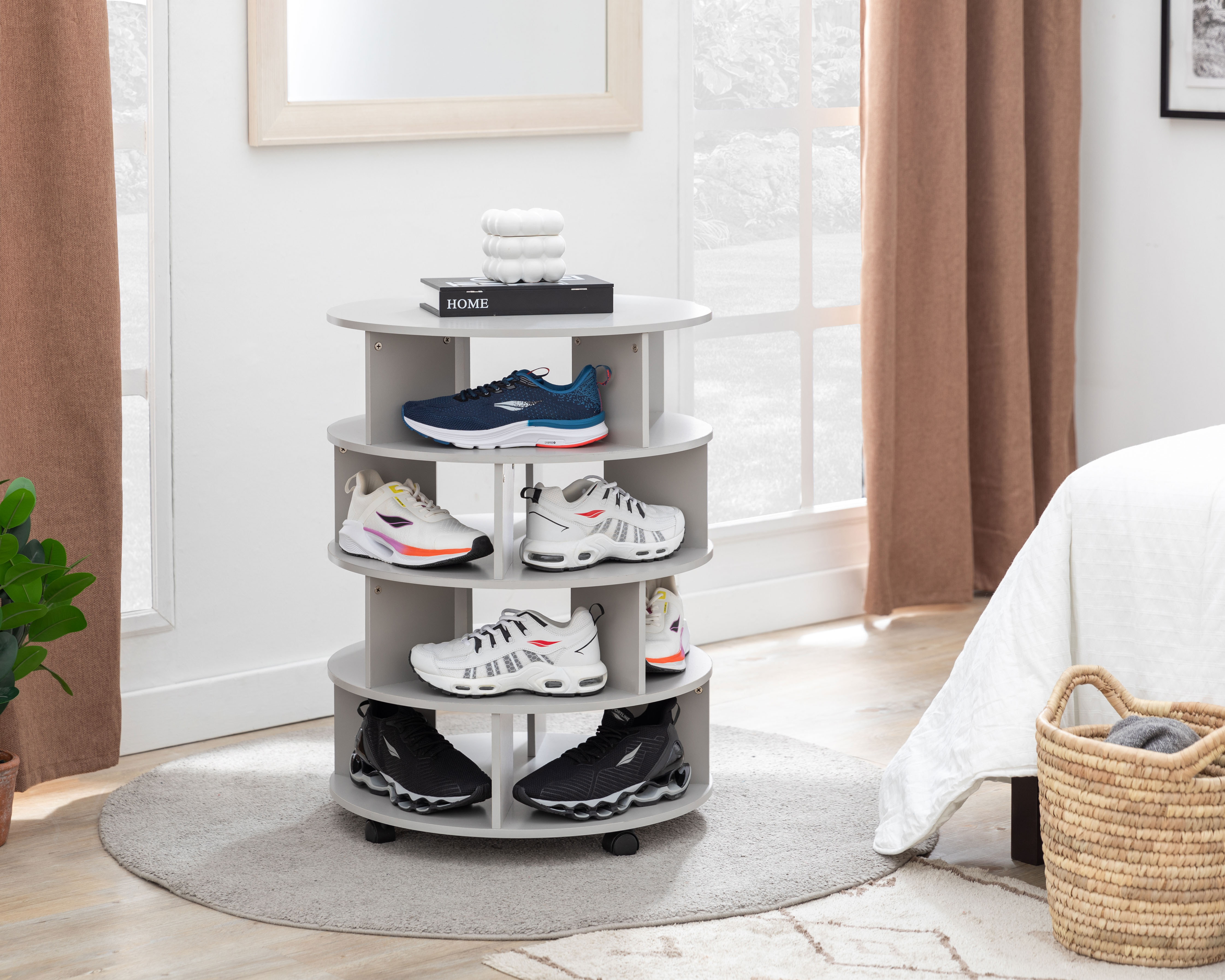 Organizador de Zapatos de Madera +Simple Julia Giratorio