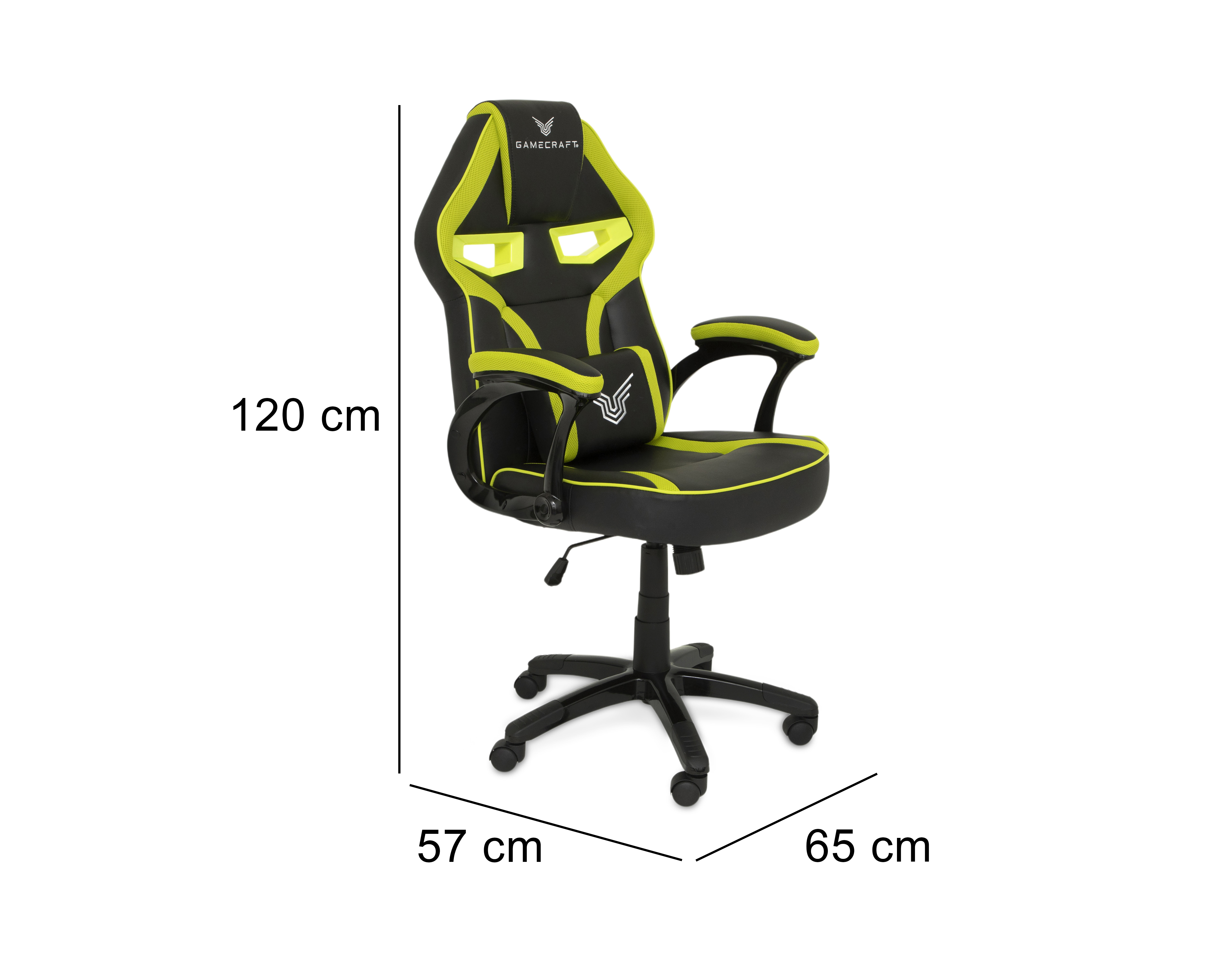 Foto 6 | Foto 6 | Silla Gamer Gamecraft Reclinable Negra