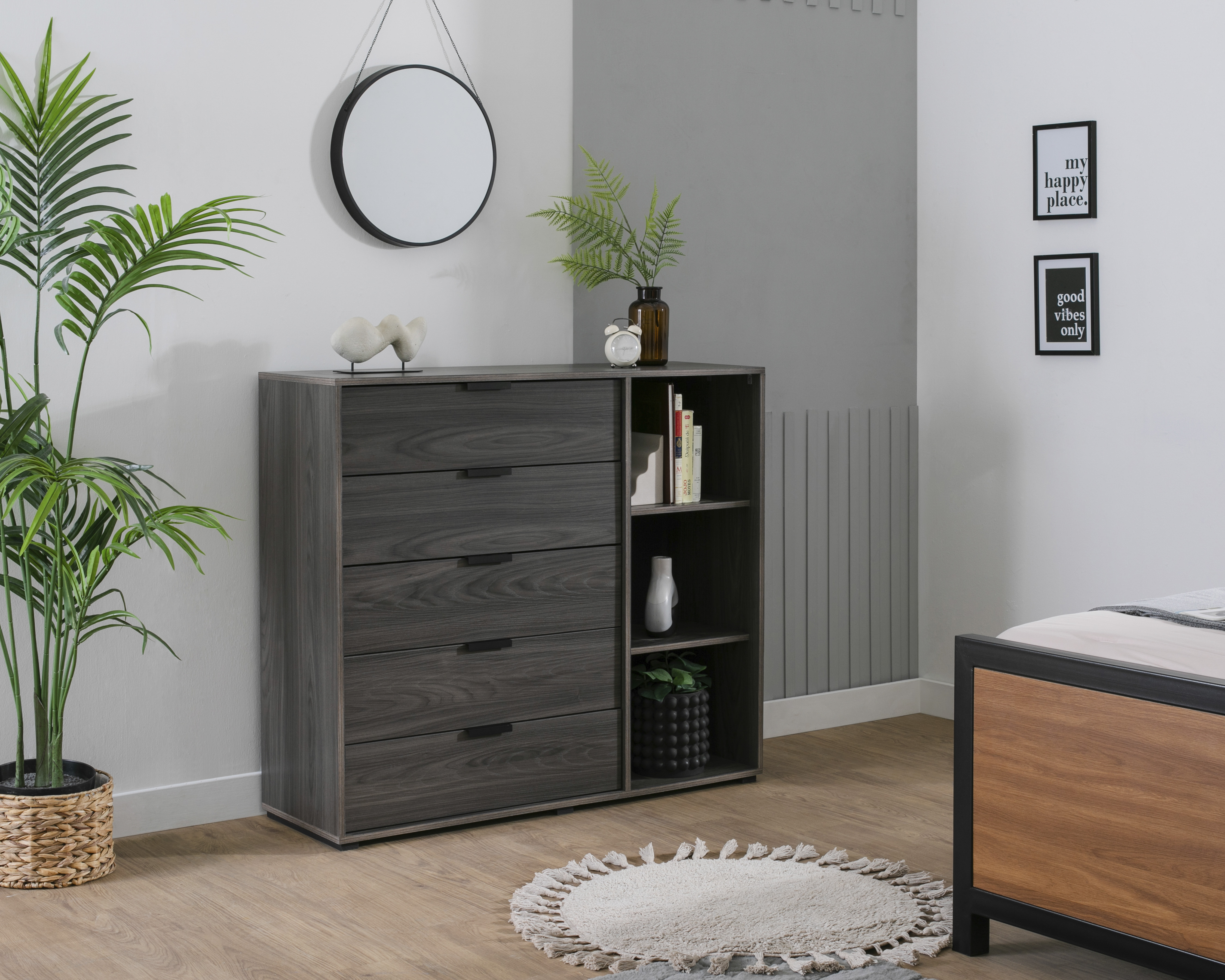 Cómoda Sahara Gris 105 cm