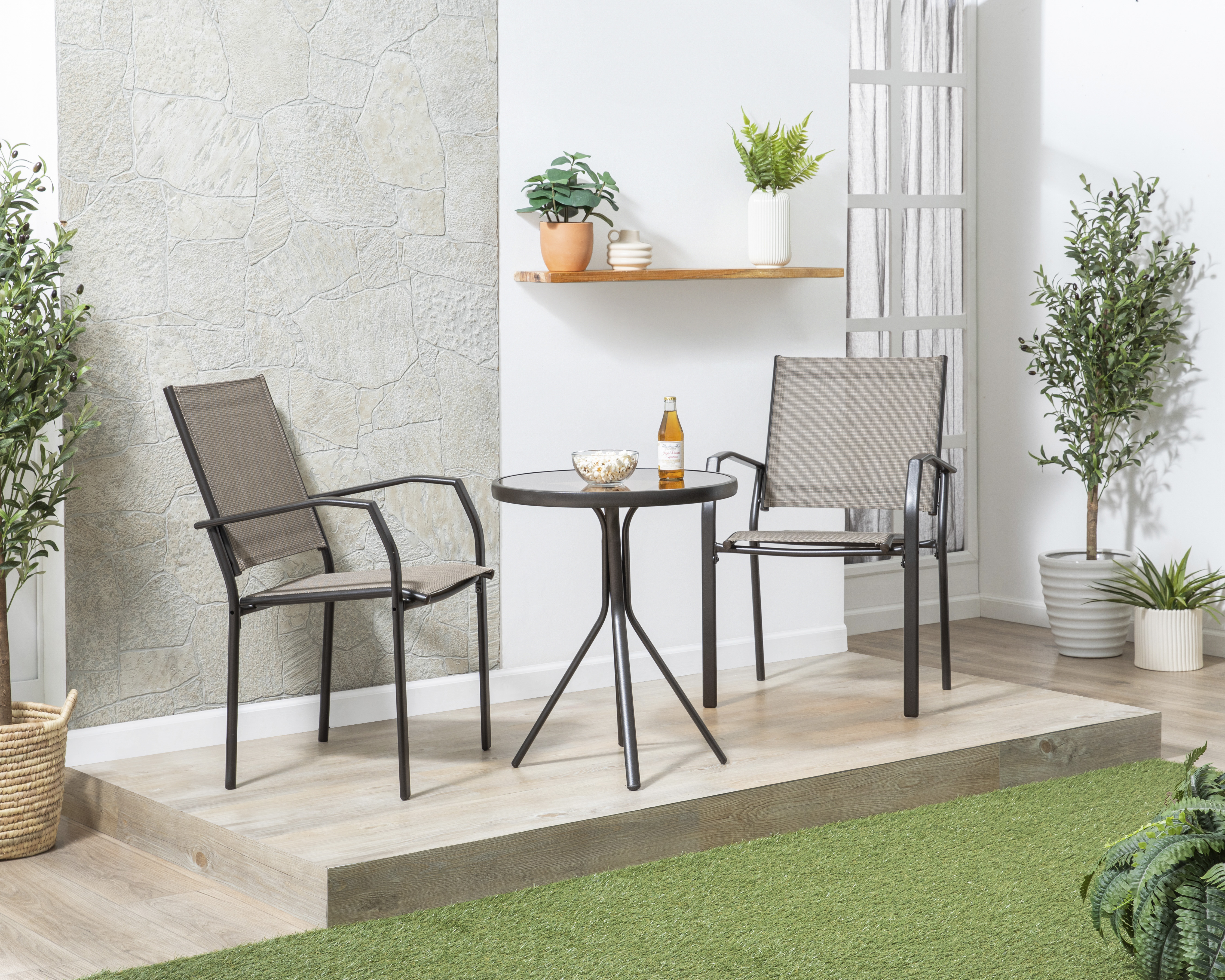 Foto 1 | Foto 1 | Juego de Jardín Taupe Congo Aruba 3 Piezas