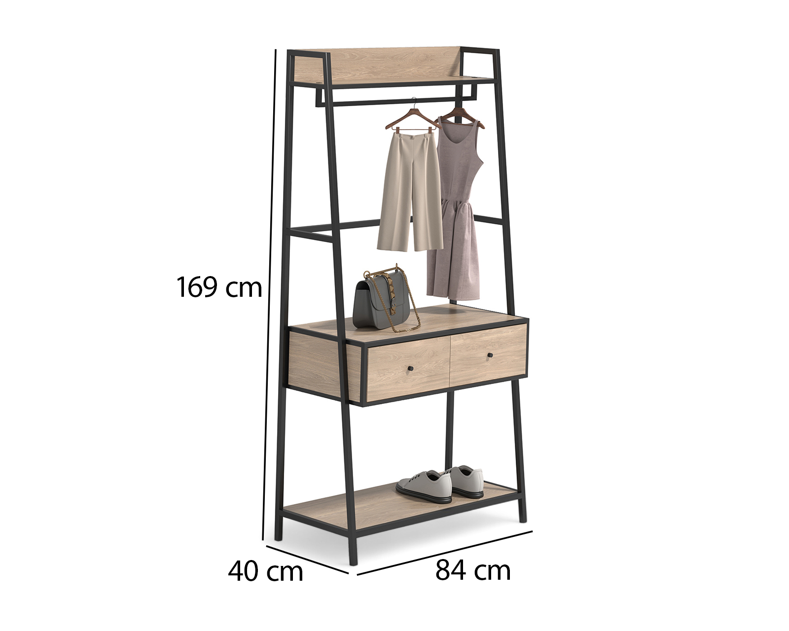 Foto 4 | Foto 4 | Organizador de Ropa de Madera +Simple Giovanni Café