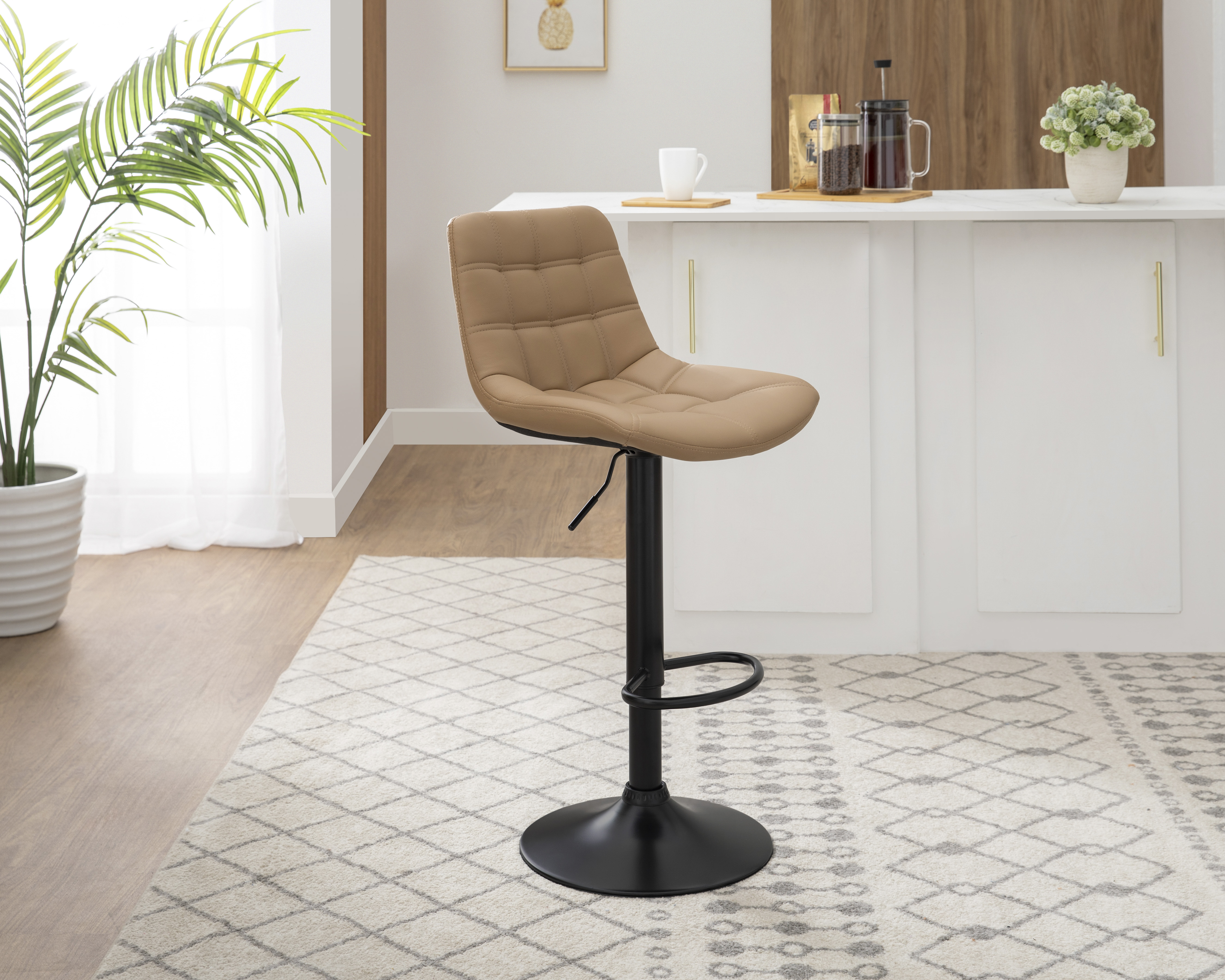 Foto 2 pulgar | Foto 1 | Banco de Metal Ikal Leo Café