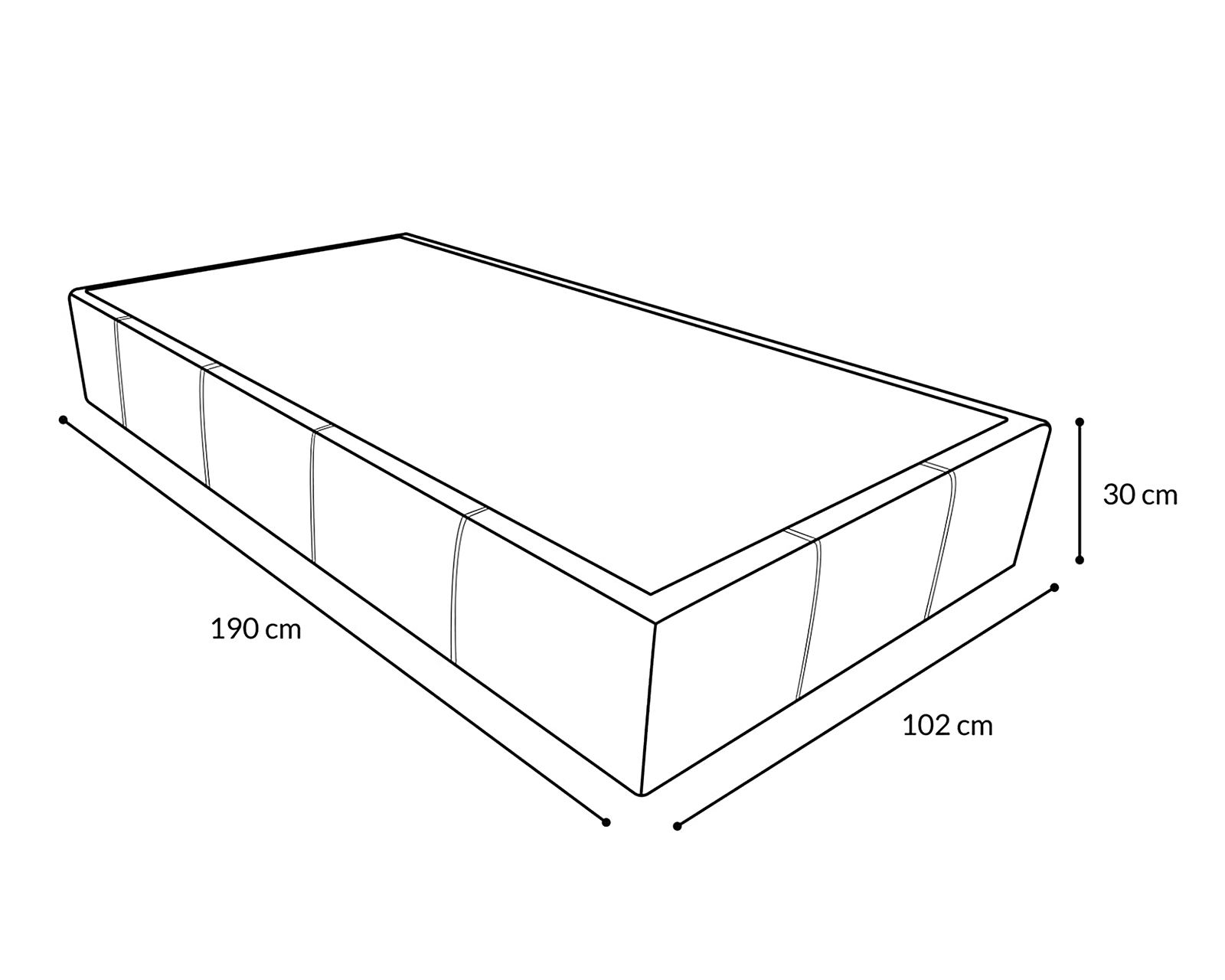 Foto 7 pulgar | Foto 6 | Base para Cama Individual Génova de Madera Industrializada