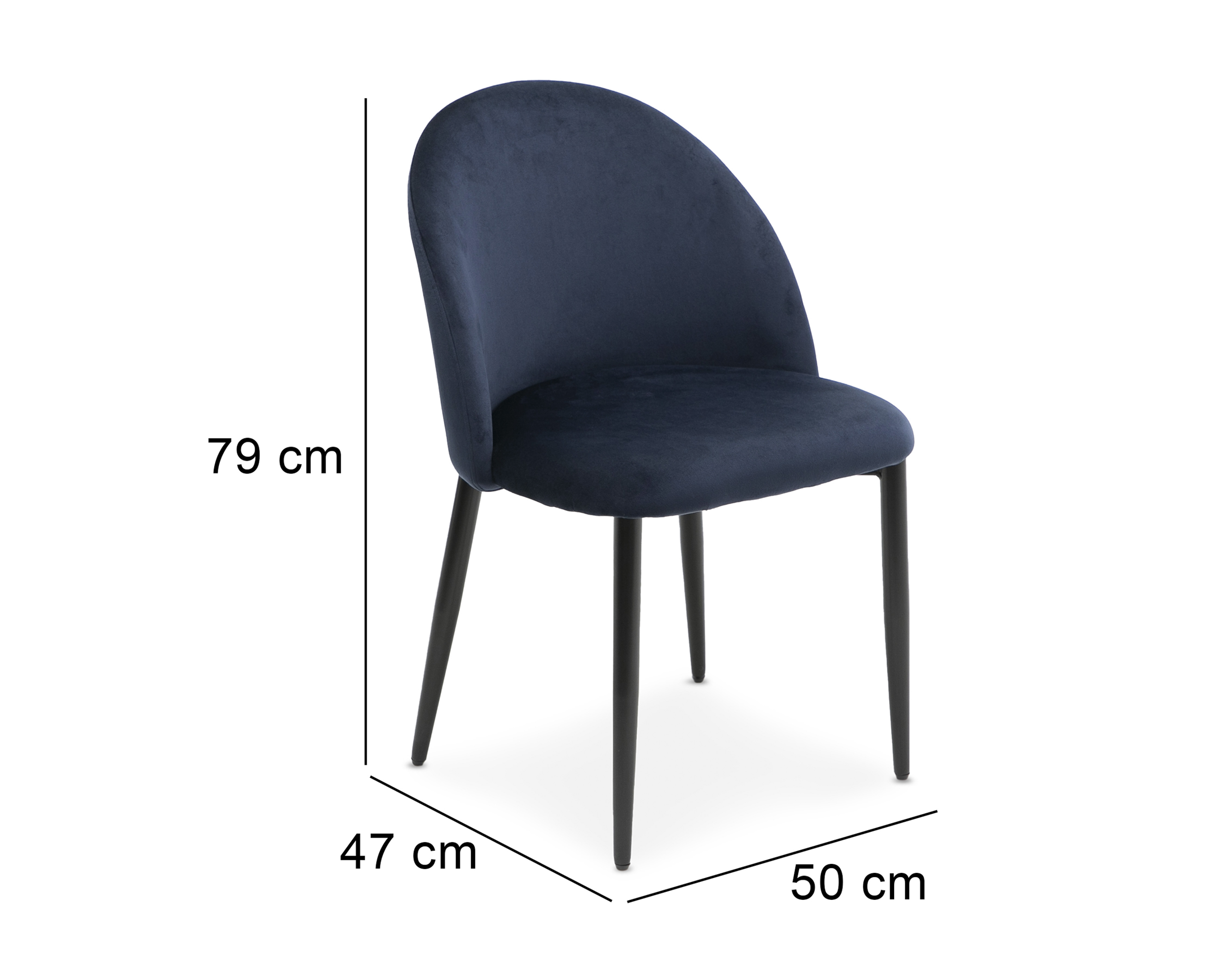 Foto 6 pulgar | Foto 5 | Silla de Metal Ikal Verona Azul