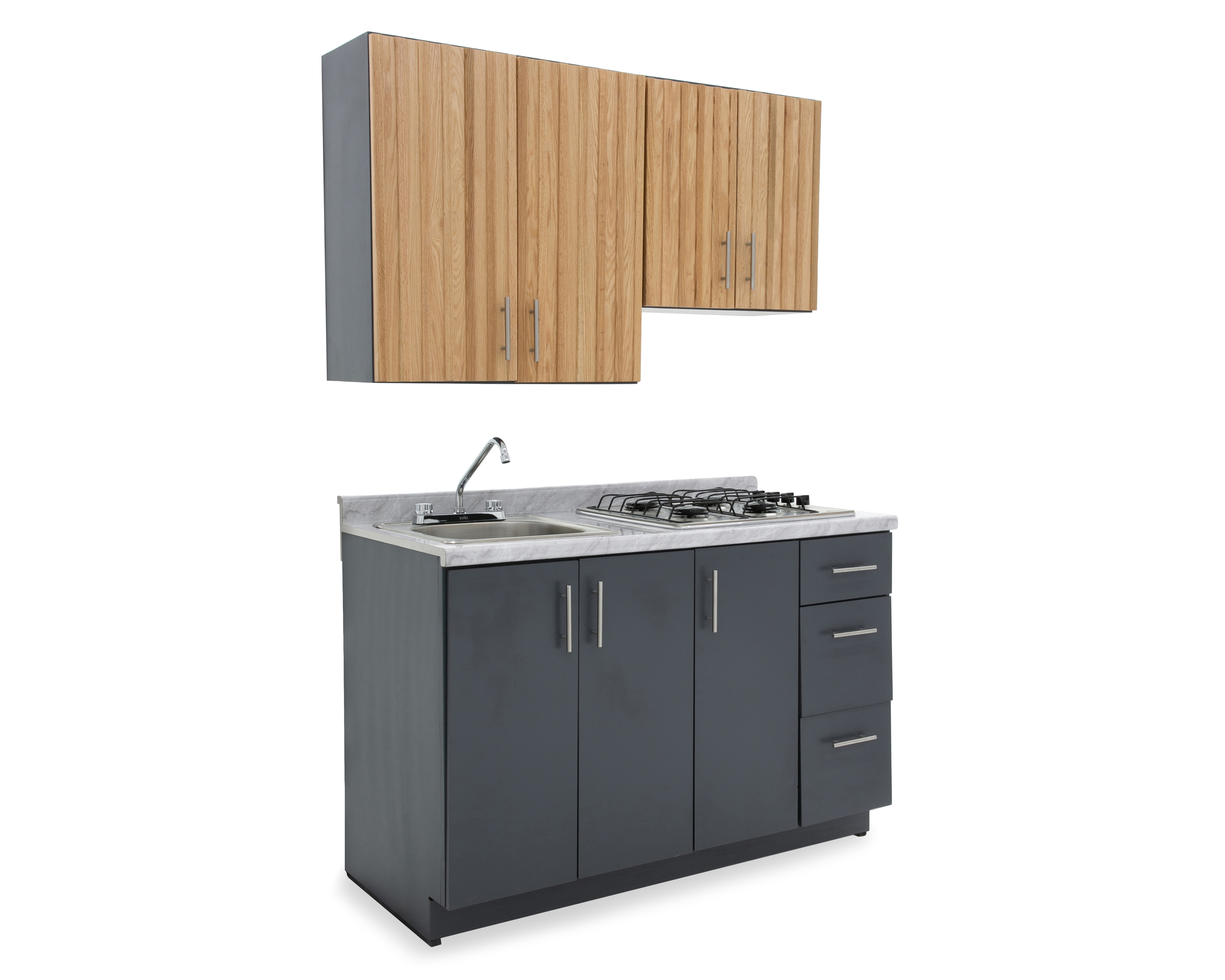 Foto 2 | Foto 2 | Cocina Integral Calipso Gris 135 cm