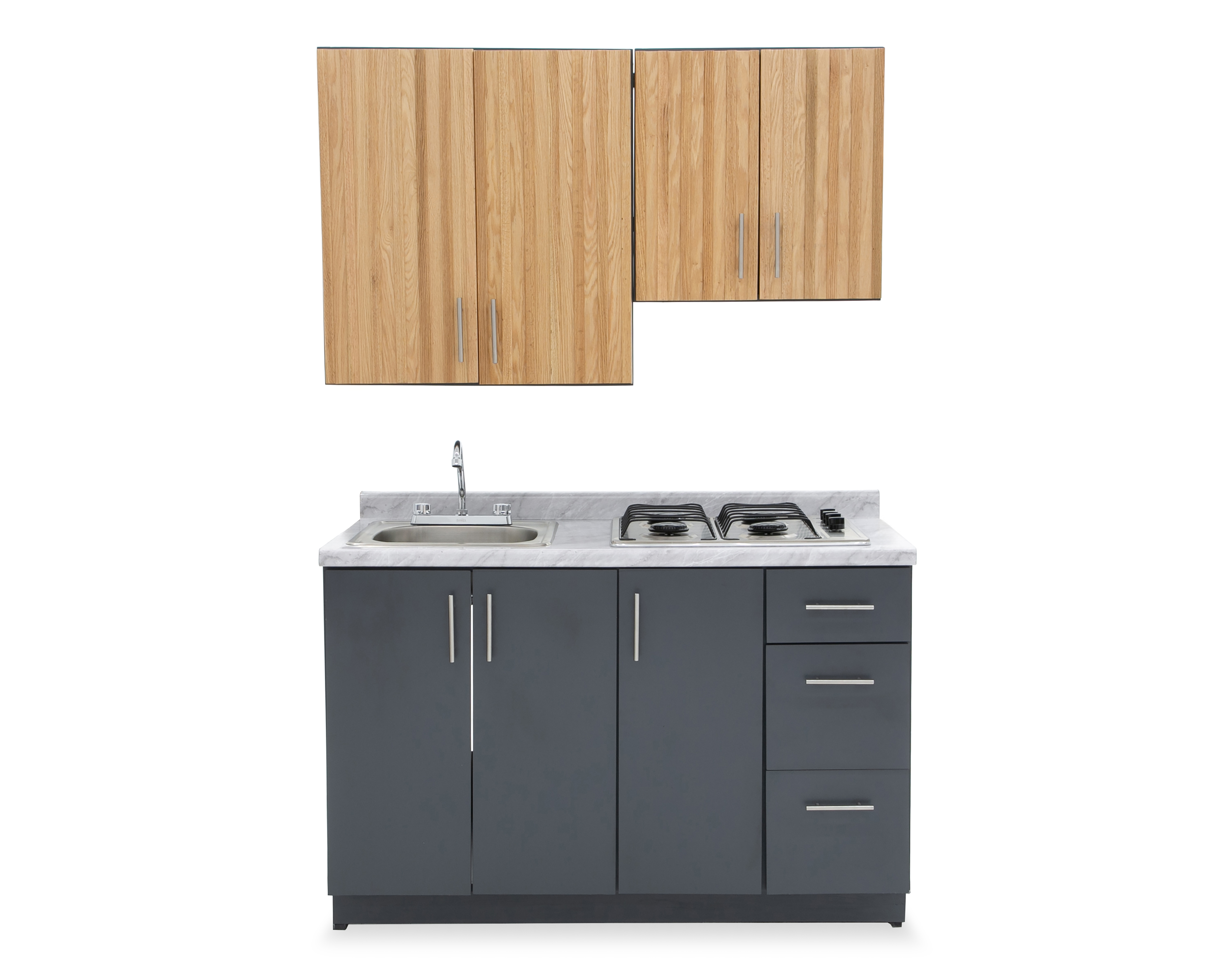 Foto 4 pulgar | Foto 3 | Cocina Integral Calipso Gris 135 cm