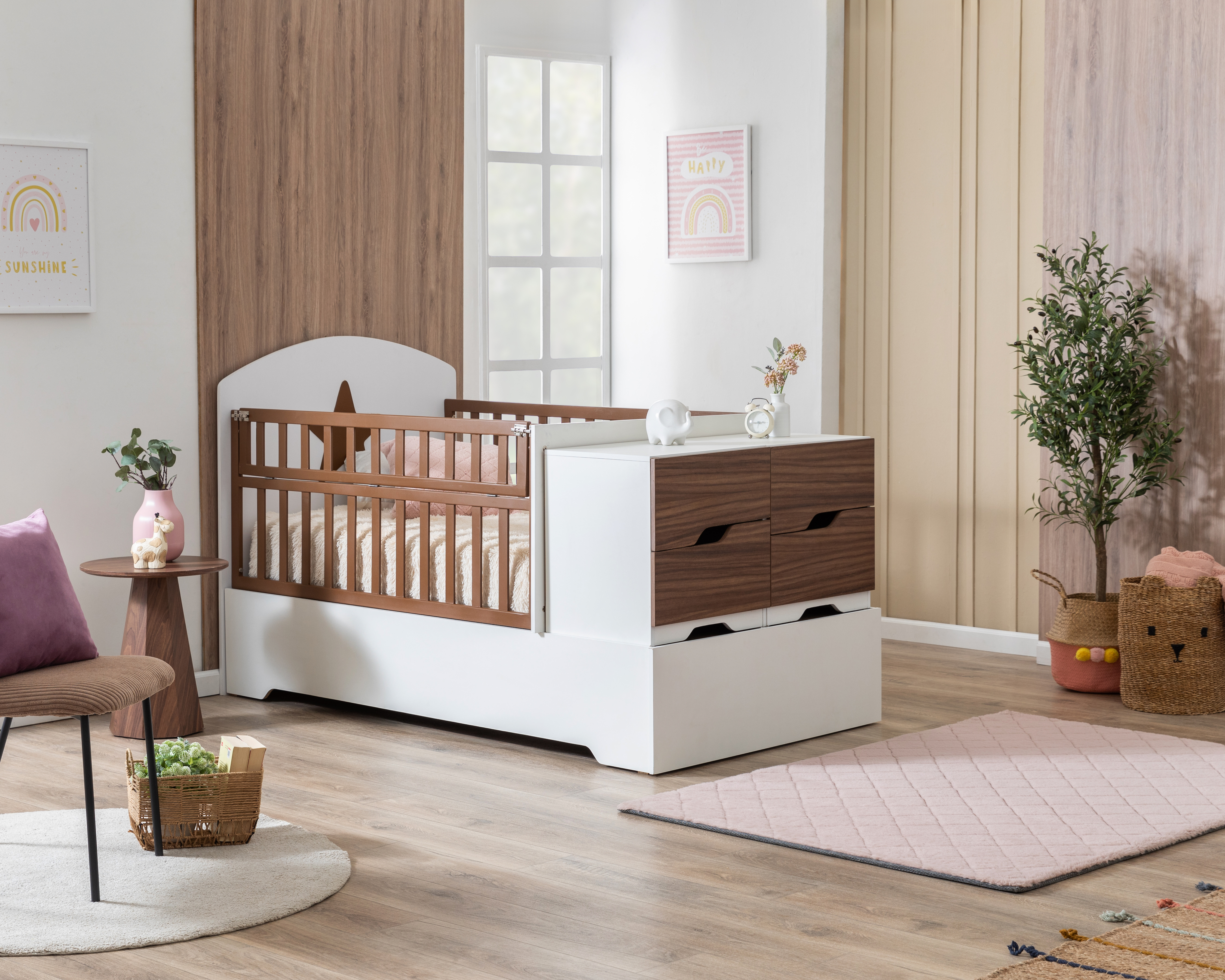 Cama Cuna Lucía Blanca