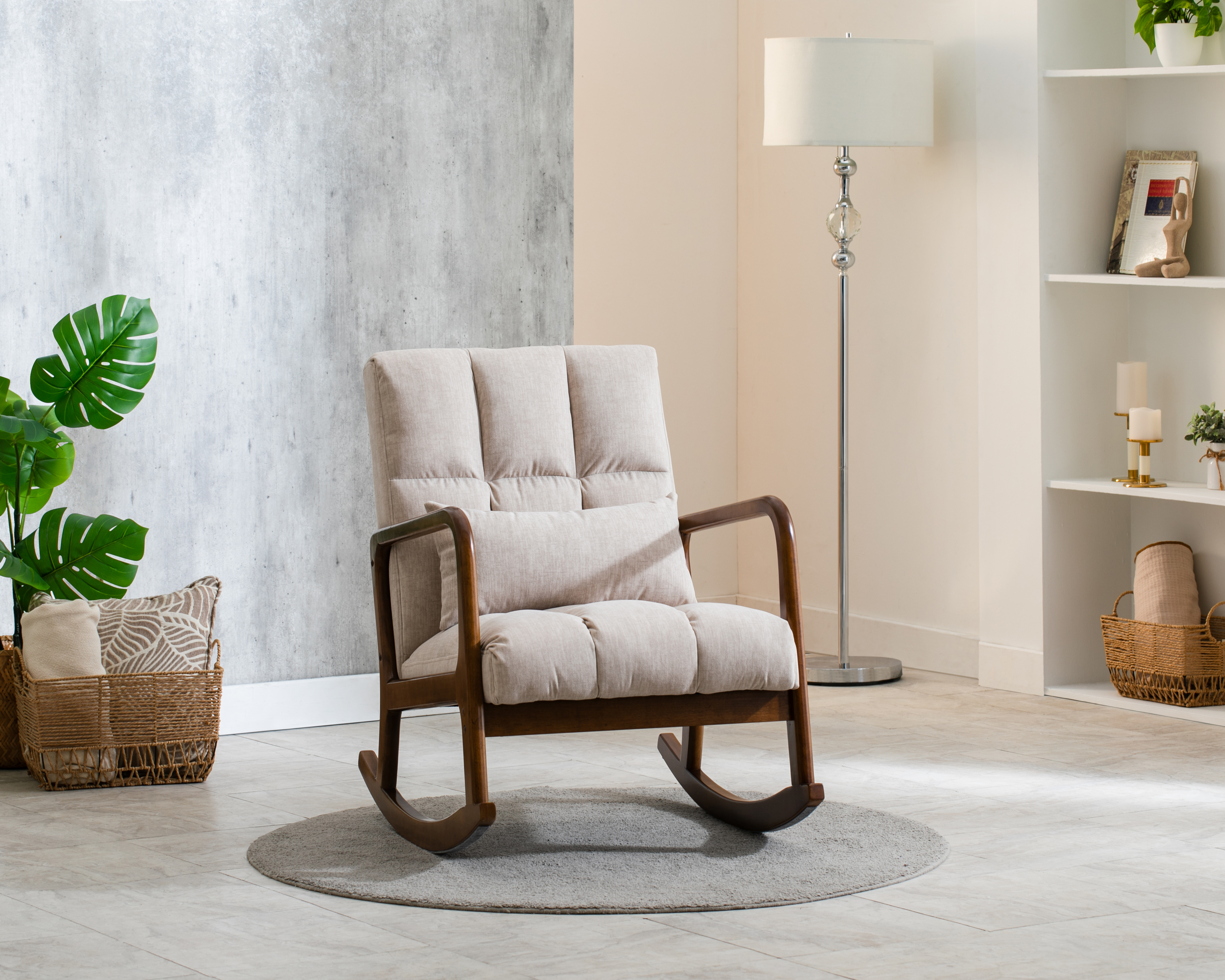 Silla Mecedora de Madera Ikal Siena