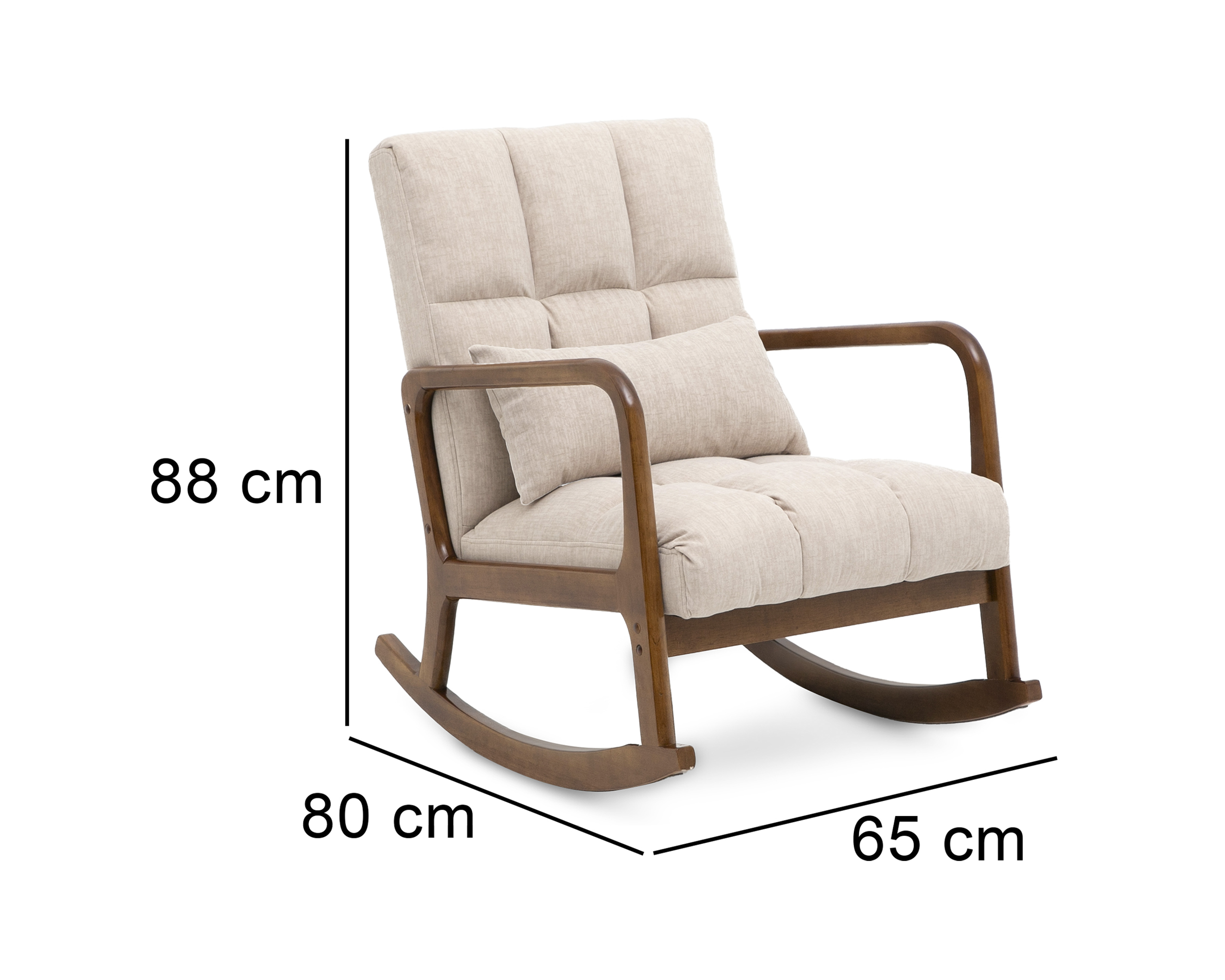 Foto 7 pulgar | Foto 6 | Silla Mecedora de Madera Ikal Siena