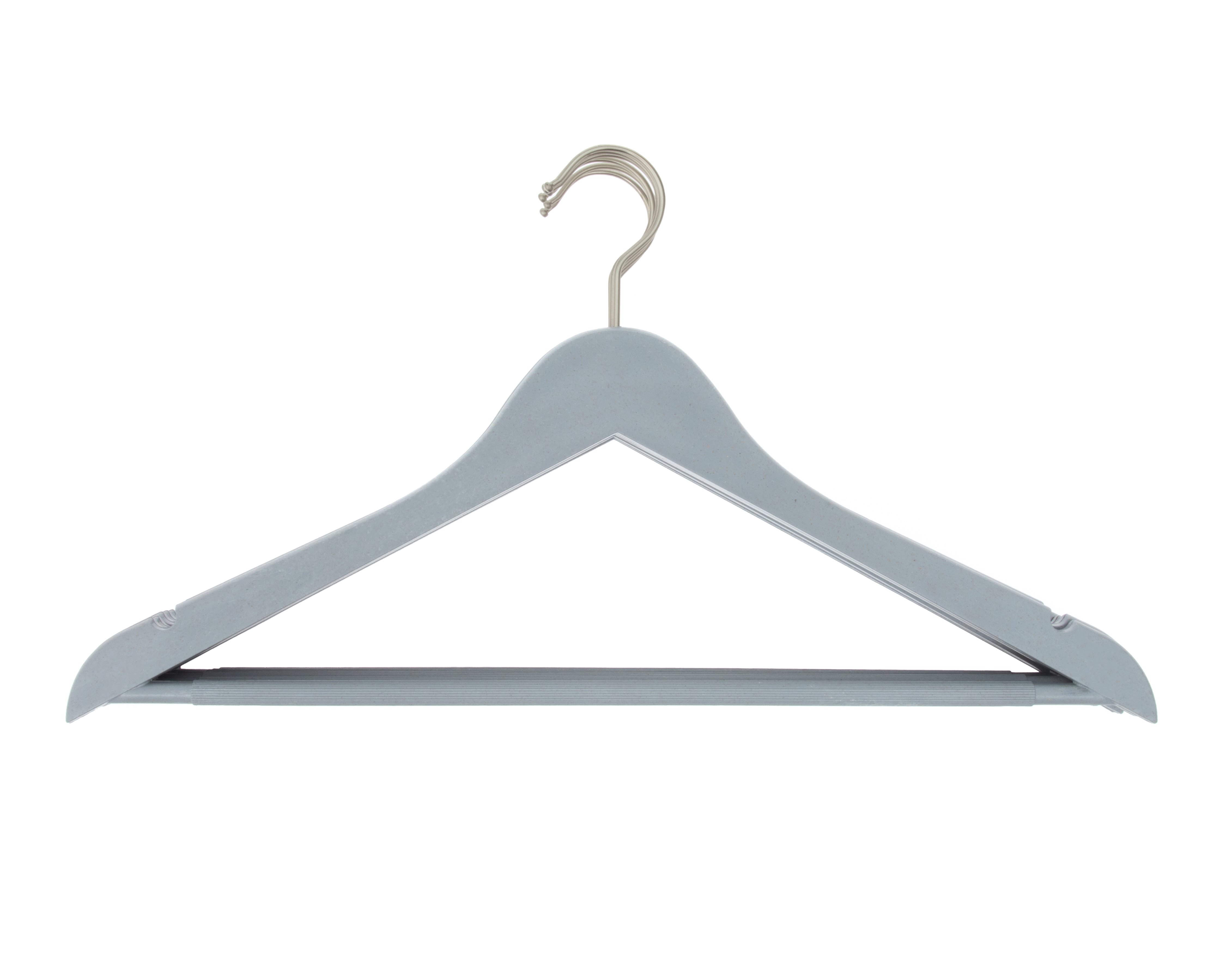Gancho para Ropa de Metal Dwell Stud Gris 6 Piezas