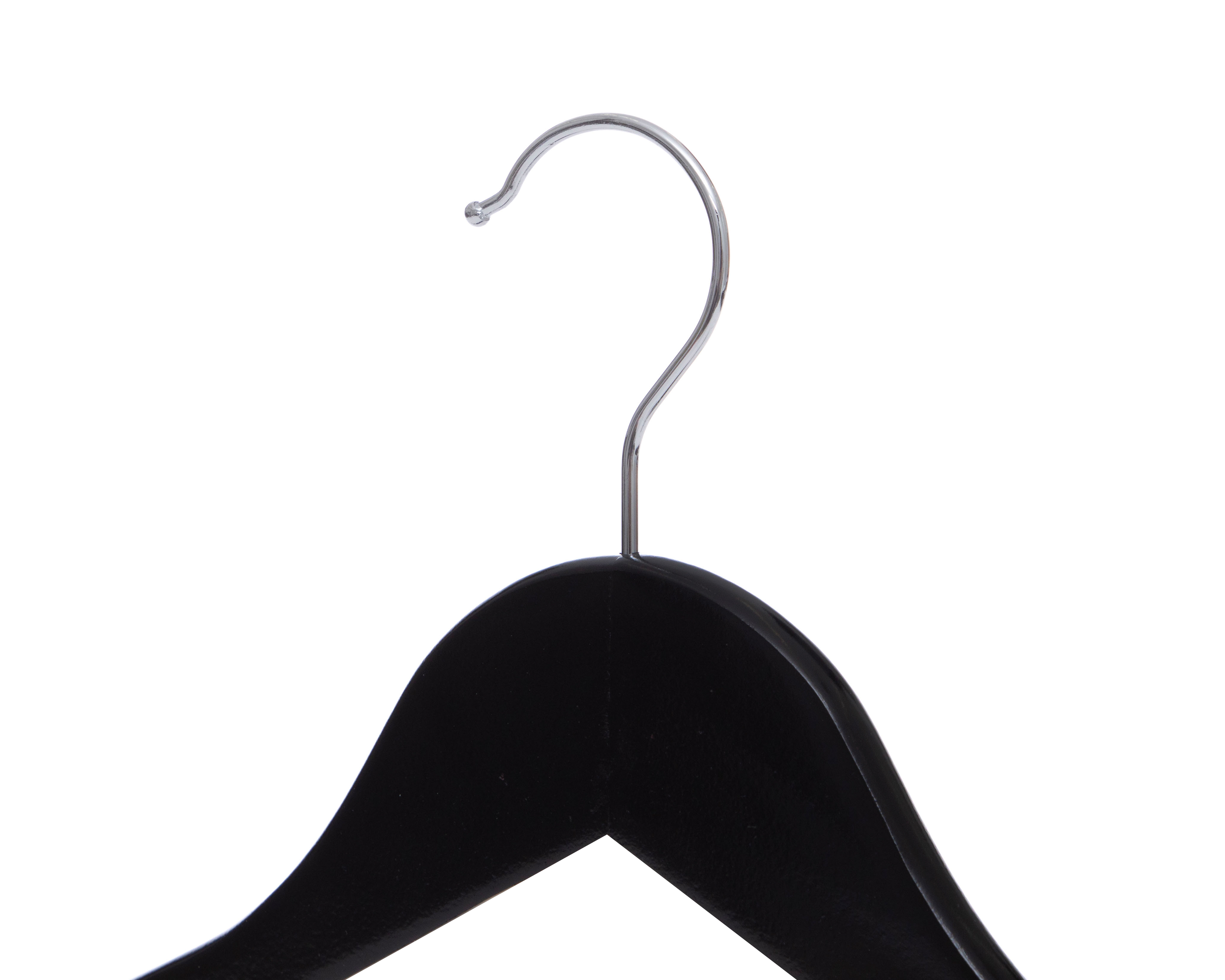 Foto 4 pulgar | Foto 3 | Gancho para Ropa de Madera y Metal +Simple Emilia Negro 5 Piezas