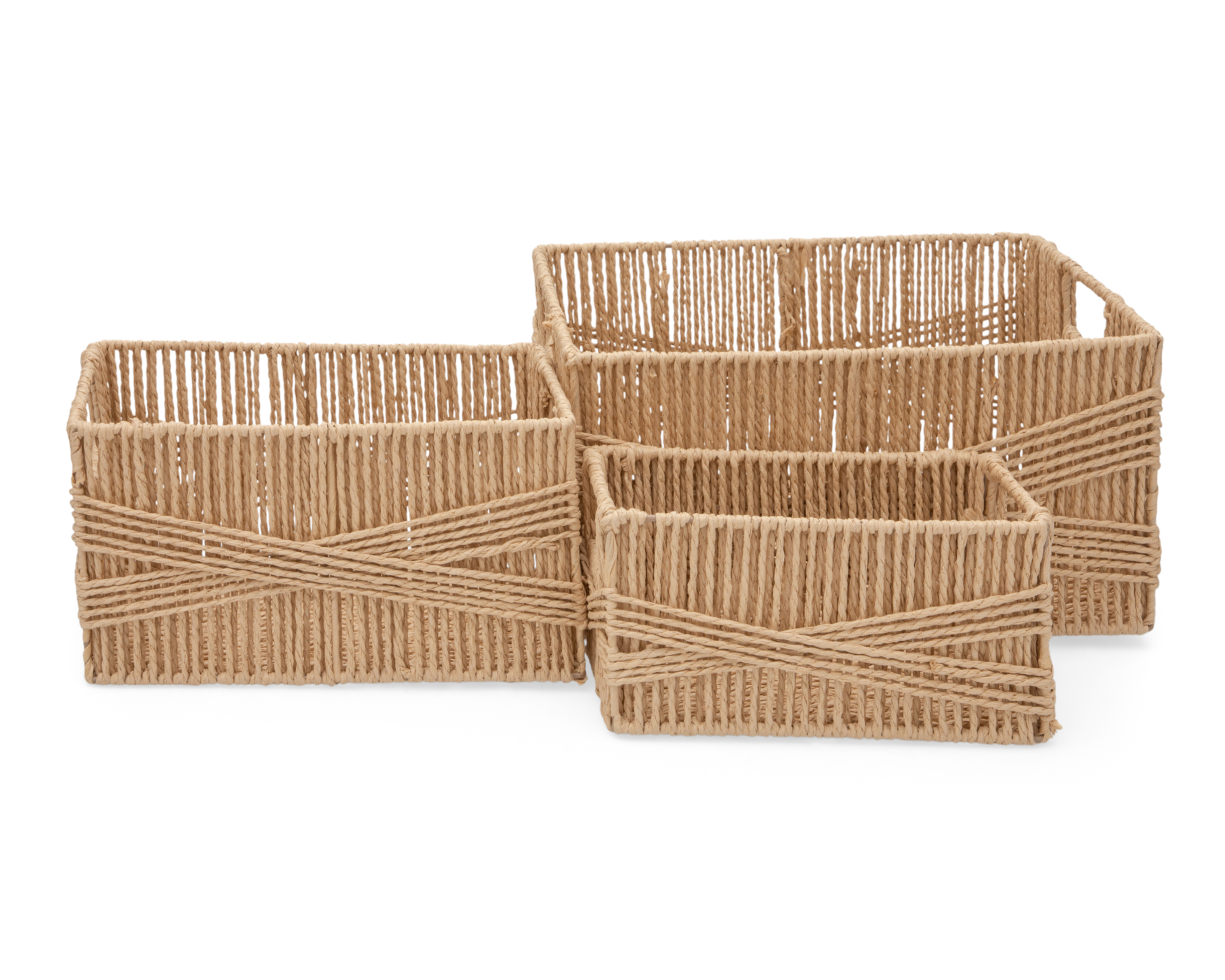 Canasta de Hoja de Papel +Simple Renata Beige