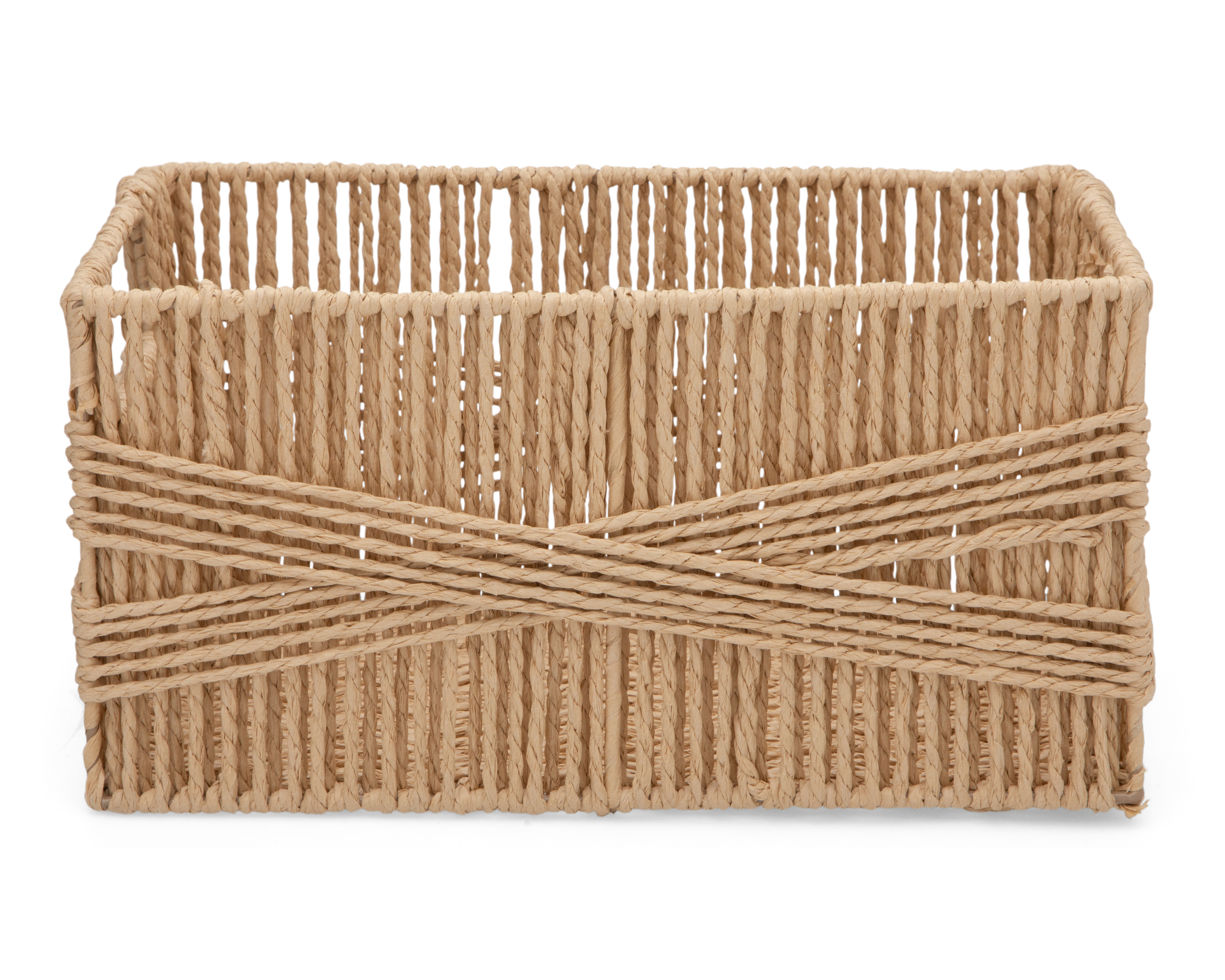 Foto 4 pulgar | Foto 3 | Canasta de Hoja de Papel +Simple Renata Beige