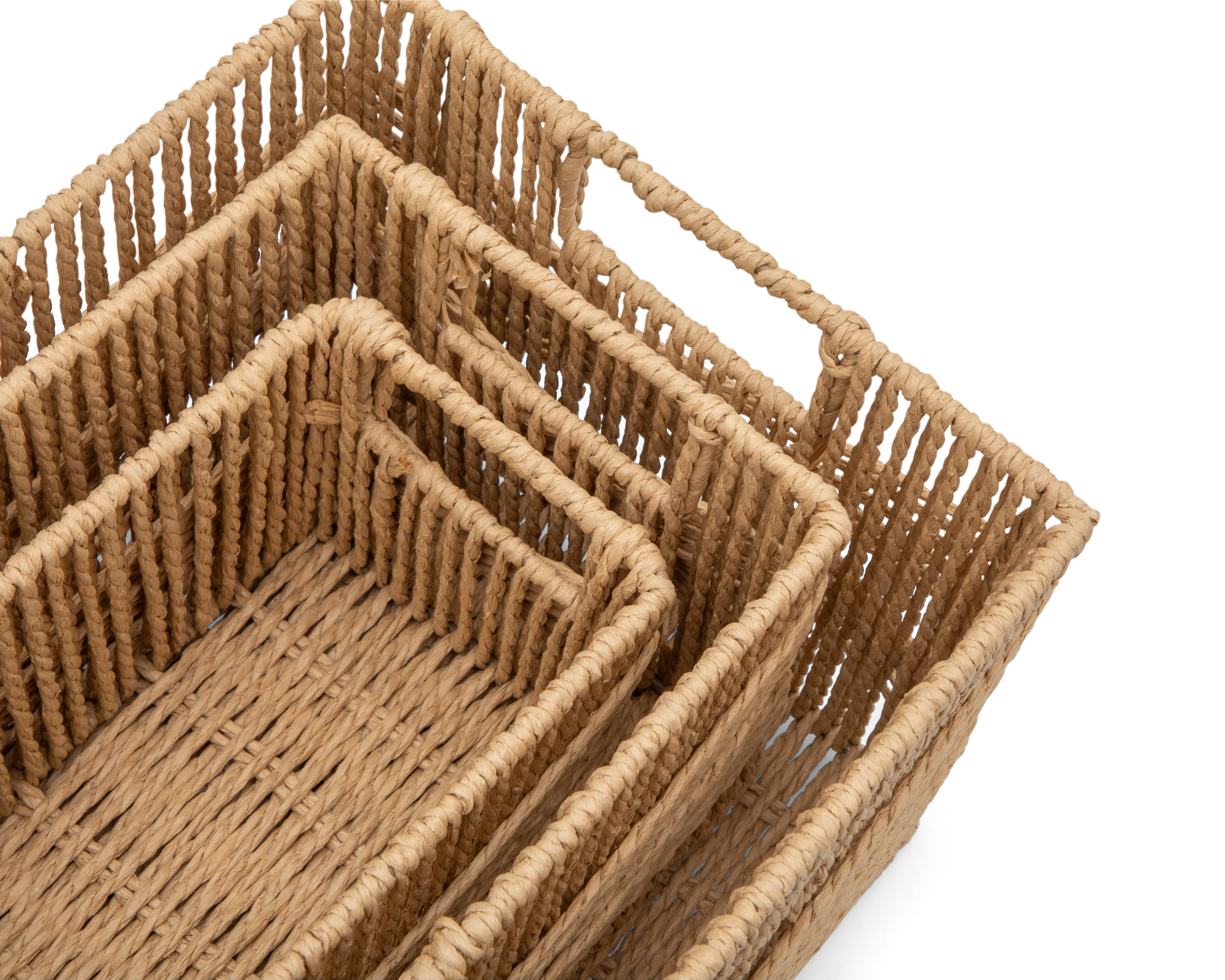 Foto 5 | Foto 5 | Canasta de Hoja de Papel +Simple Renata Beige