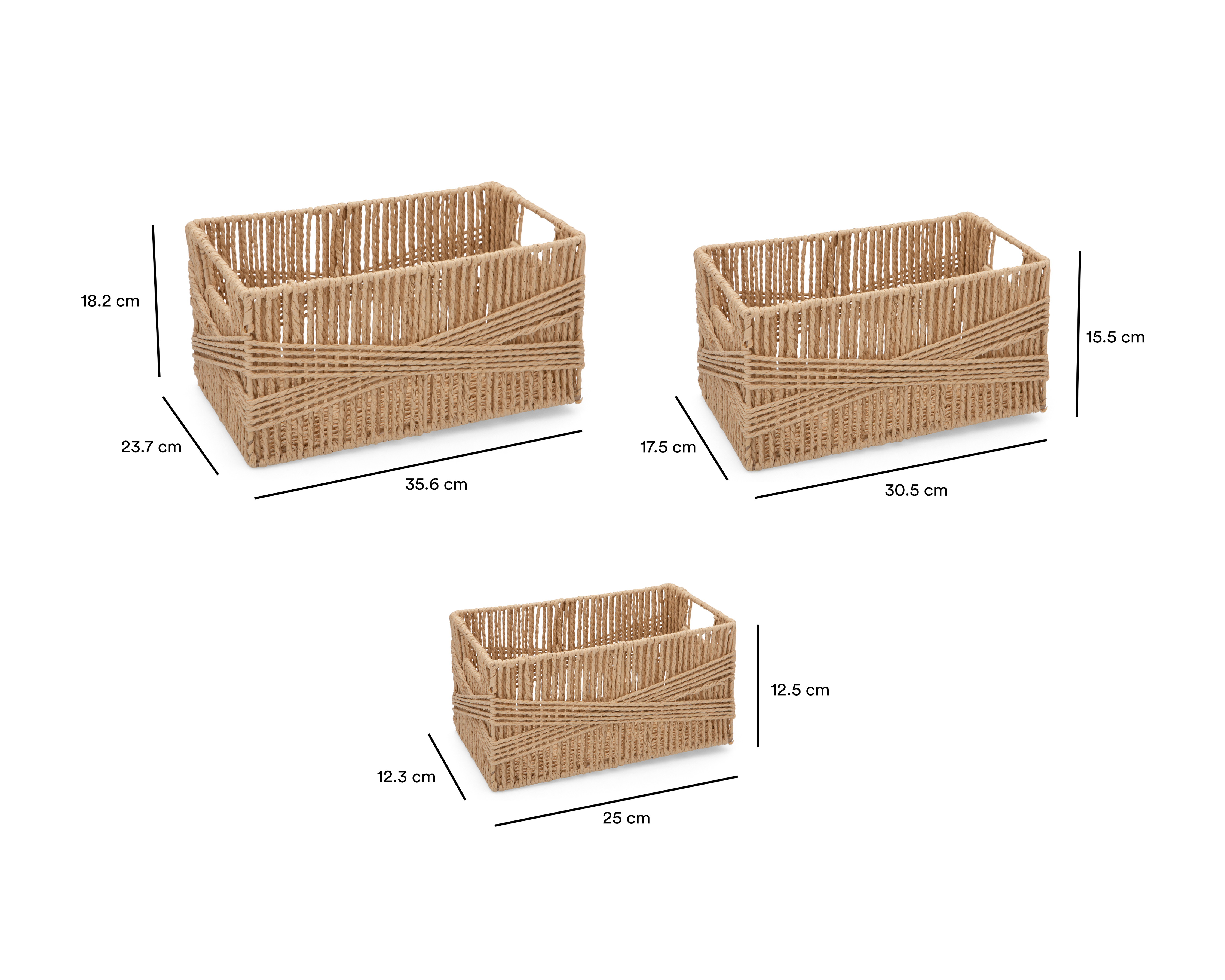Foto 7 | Foto 7 | Canasta de Hoja de Papel +Simple Renata Beige