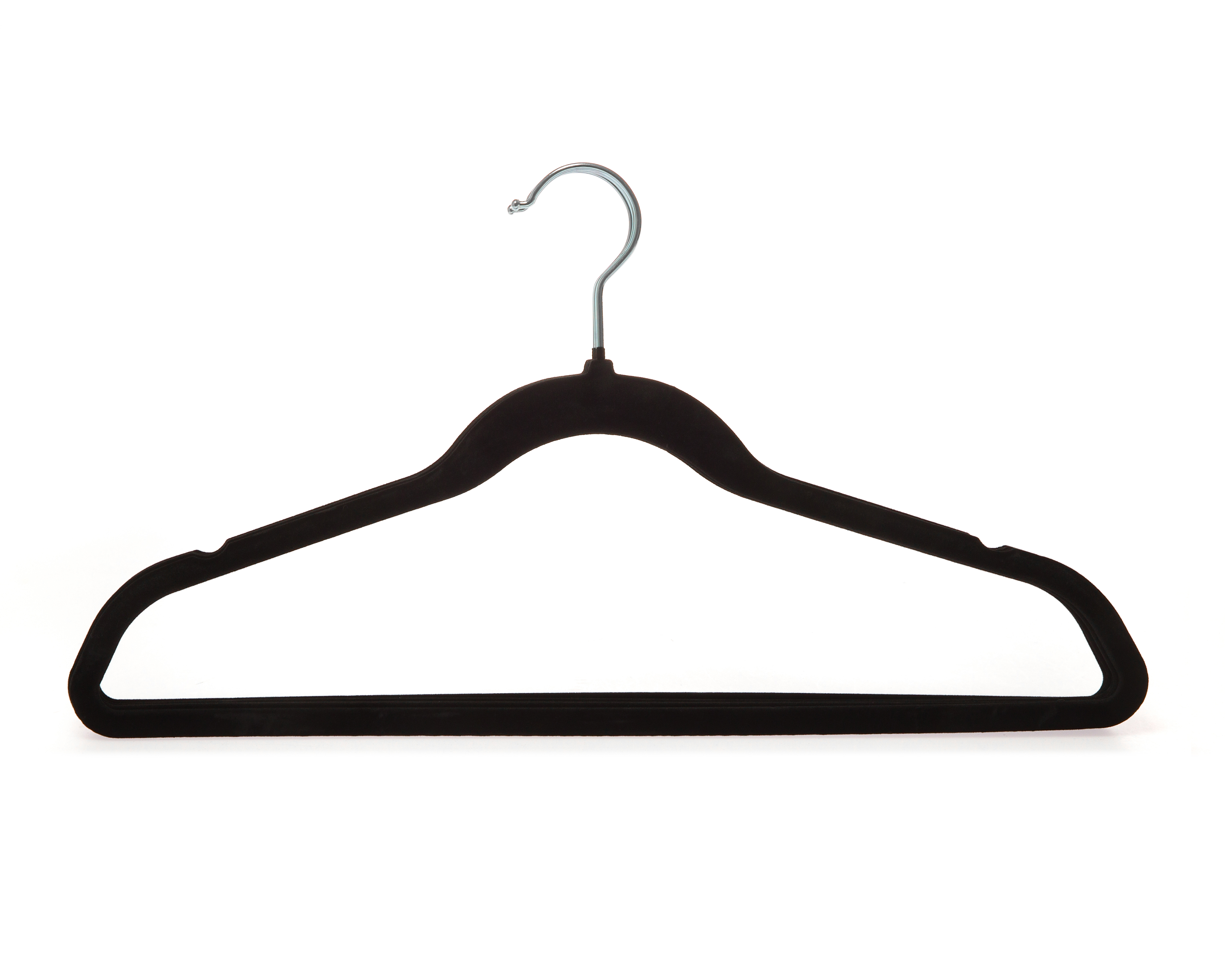 Gancho para Ropa de Plástico +Simple con Velvet 5 Piezas