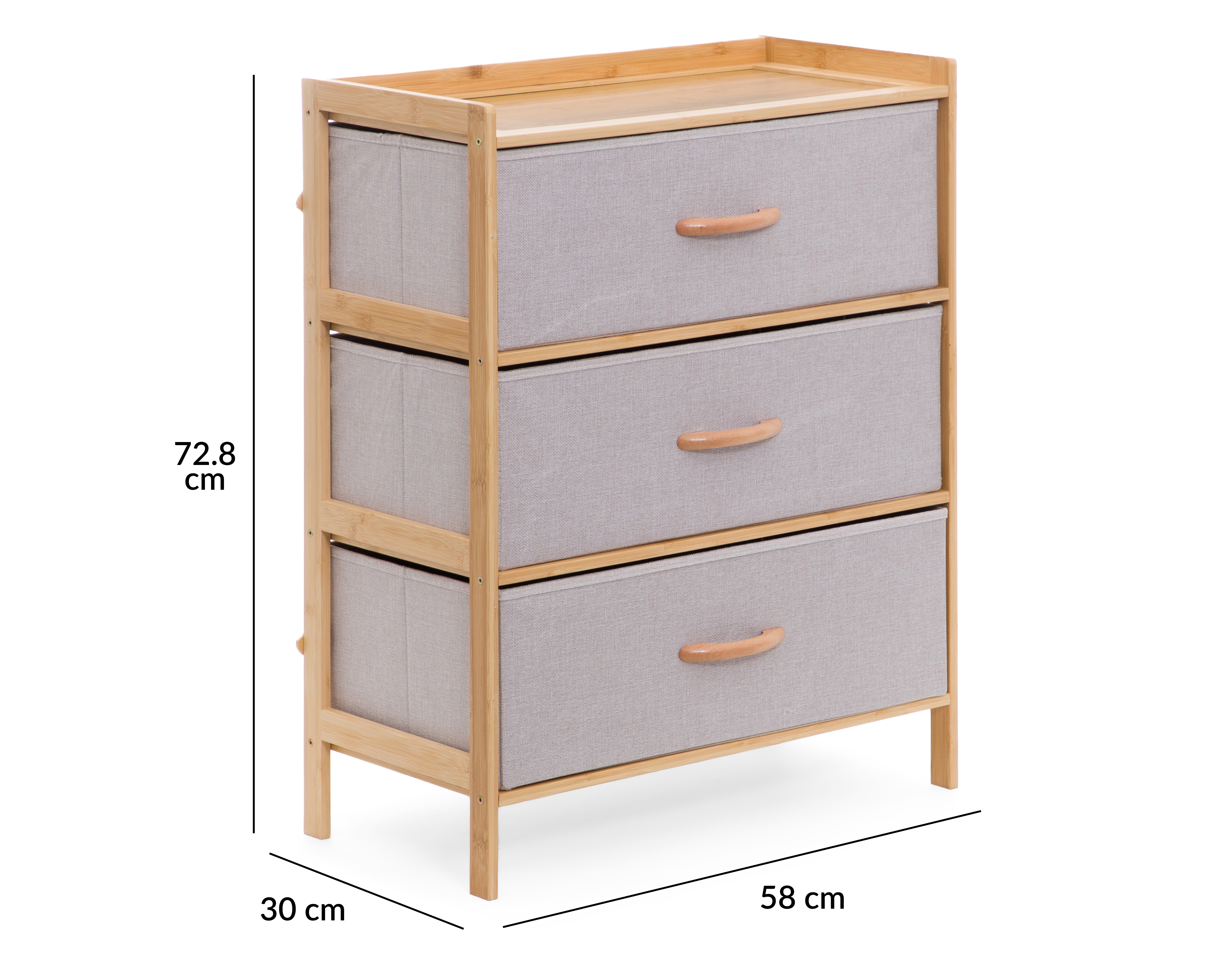 Foto 7 pulgar | Foto 6 | Mueble Organizador de Bambú +Simple Adhara Gris