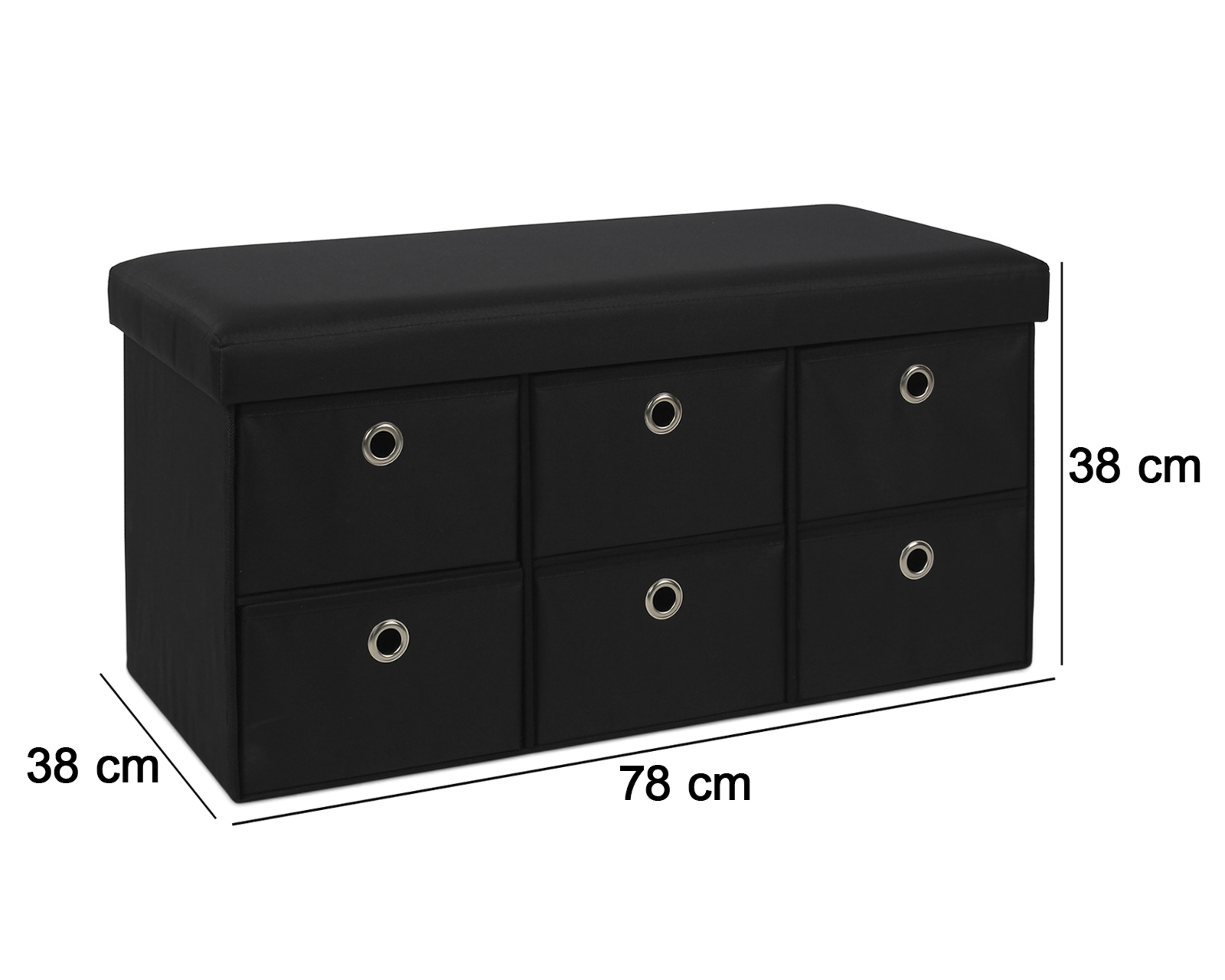 Foto 6 | Foto 6 | Zapatera de Madera +Simple Dalila Negro para 6 Pares