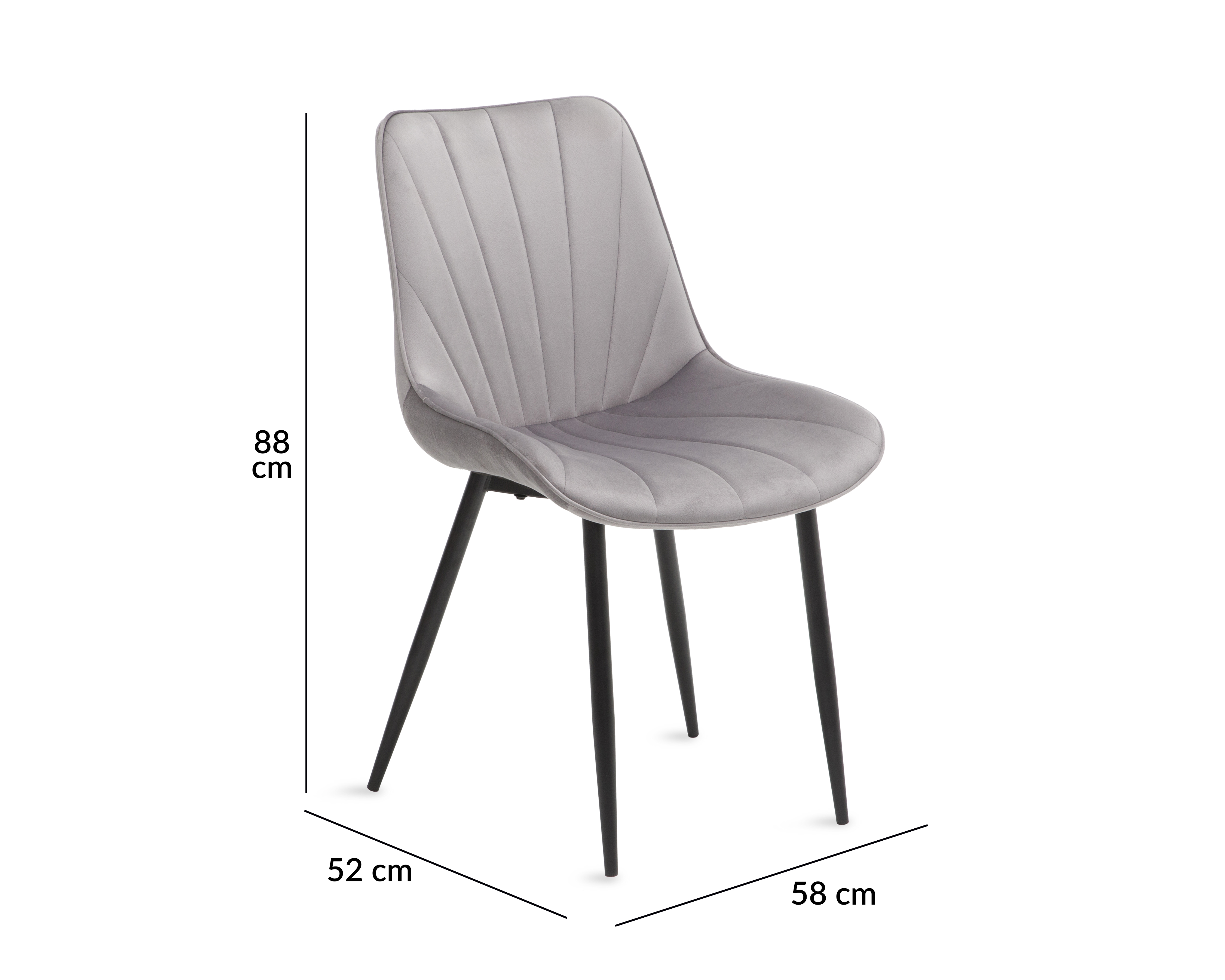 Foto 6 pulgar | Foto 5 | Silla para Comedor Anastasia Gris