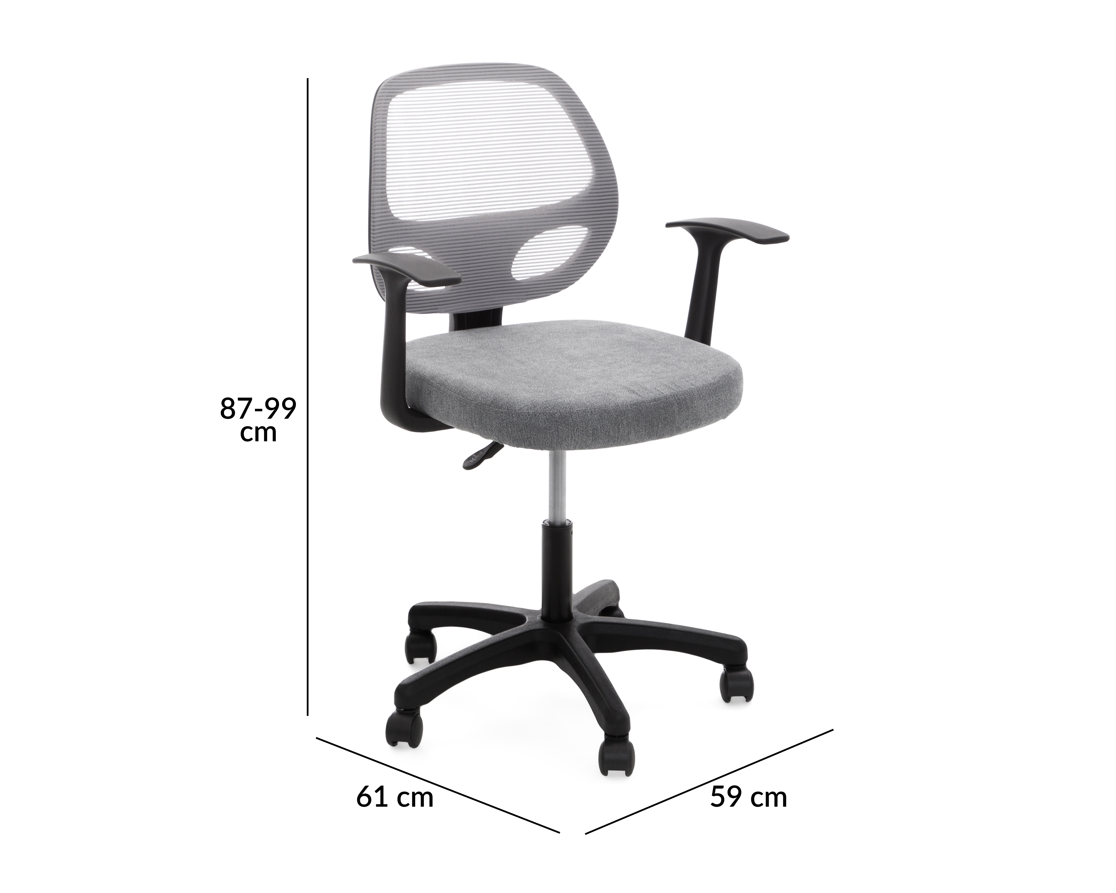 Foto 7 pulgar | Foto 6 | Silla de Oficina Optix Gris