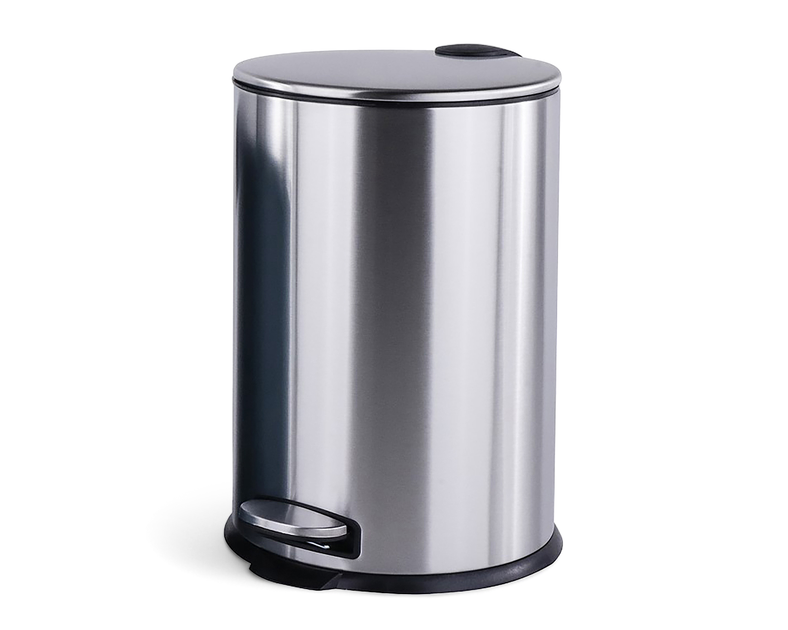 Bote de Basura de Metal +Simple Andromeda Plata