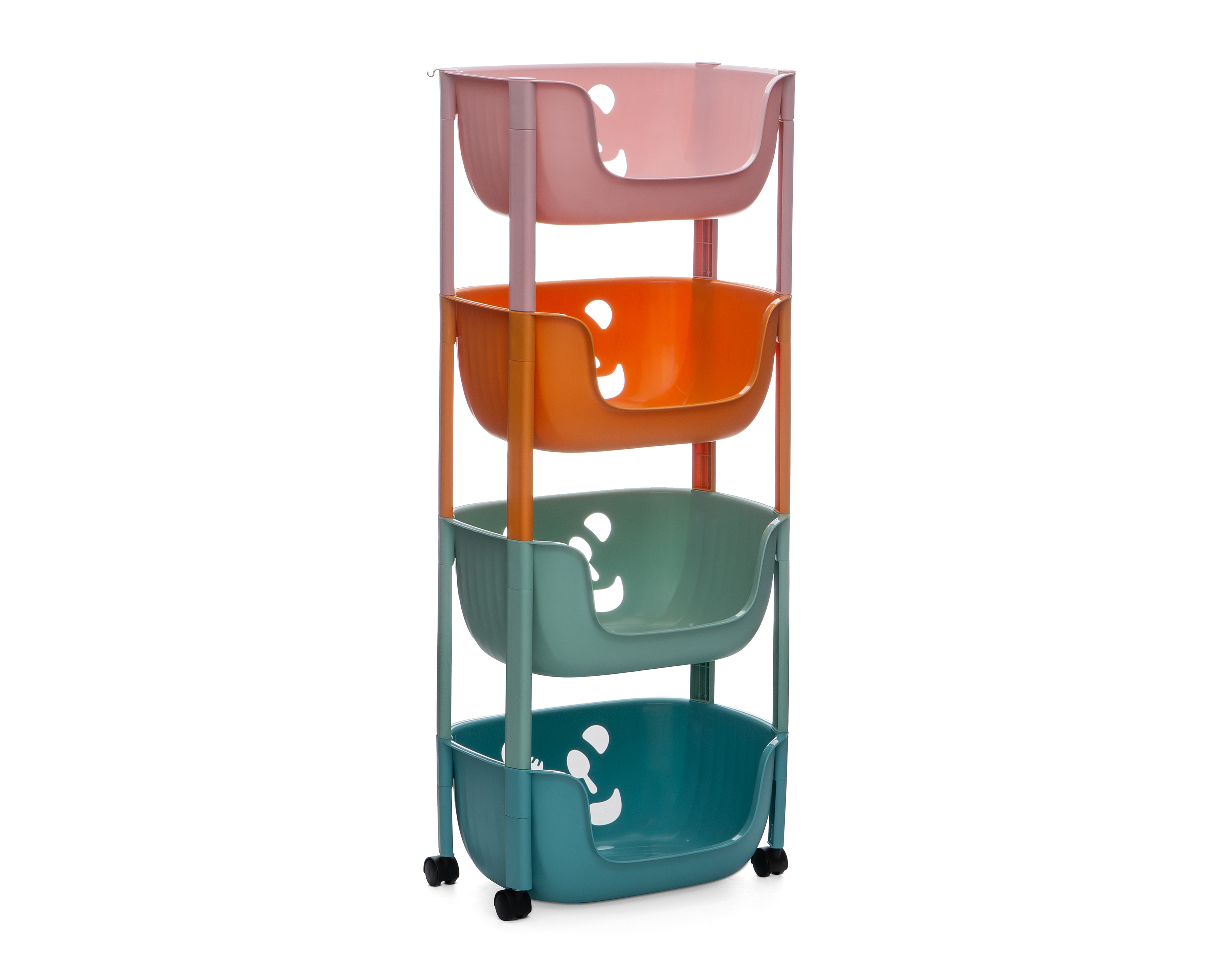 Foto 4 pulgar | Foto 3 | Carrito Multiusos de Plástico +Simple Sabrina Multicolor