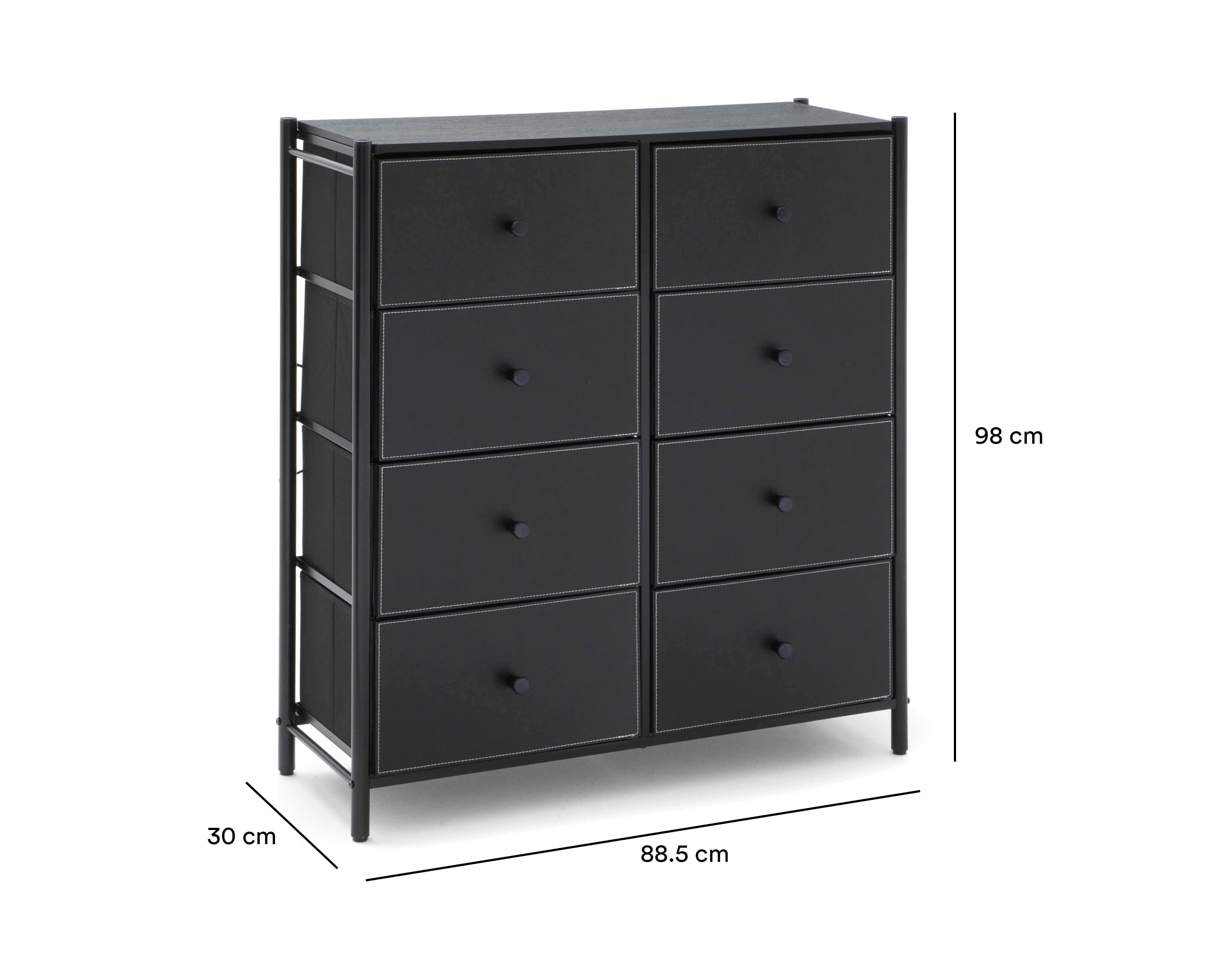 Foto 7 pulgar | Foto 6 | Mueble Organizador de Metal +Simple Tobago Negro