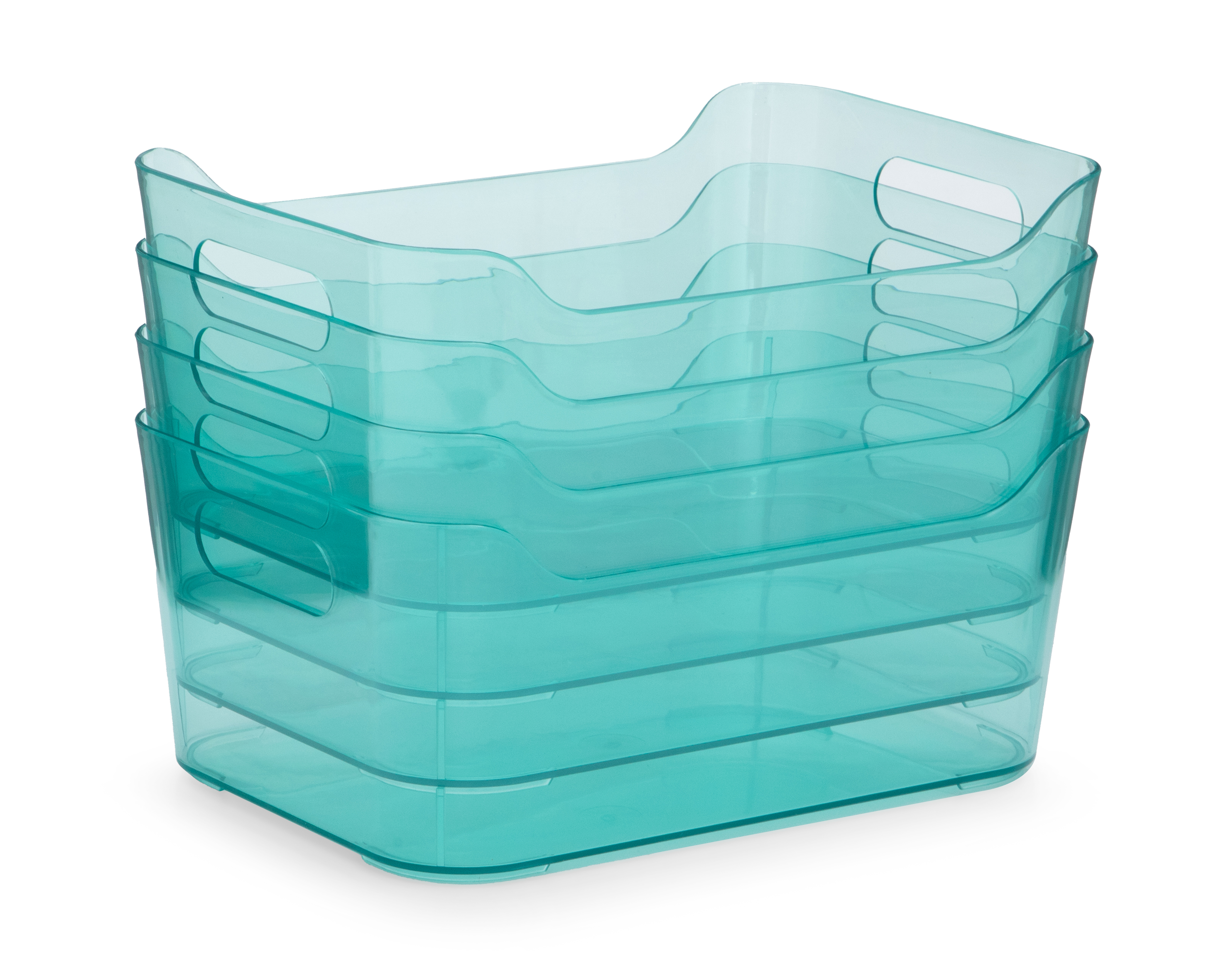 Caja de Almacenamiento de Plástico +Simple Fiona 4 Piezas