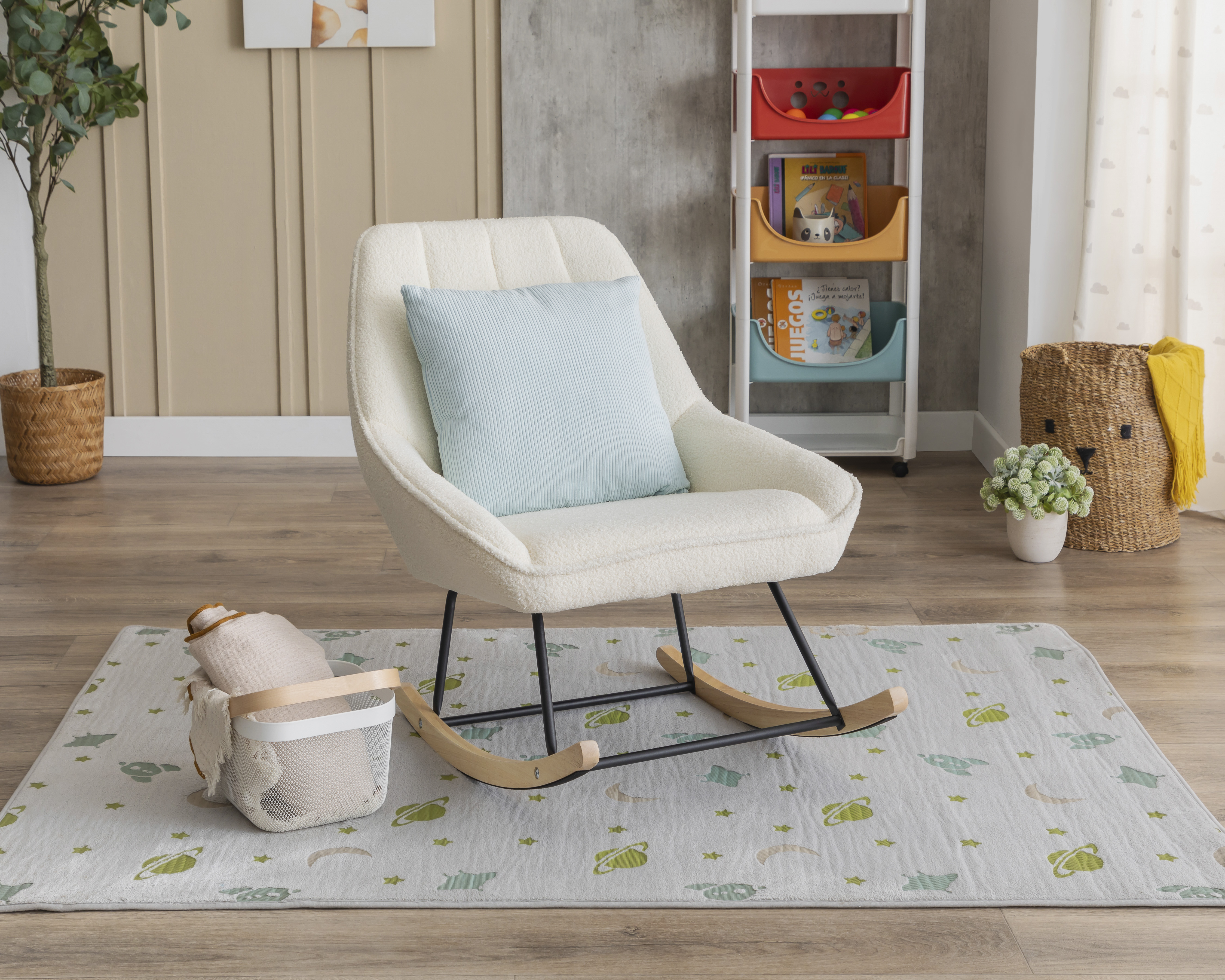 Foto 1 | Foto 1 | Silla Mecedora Beige Ikal Marsella