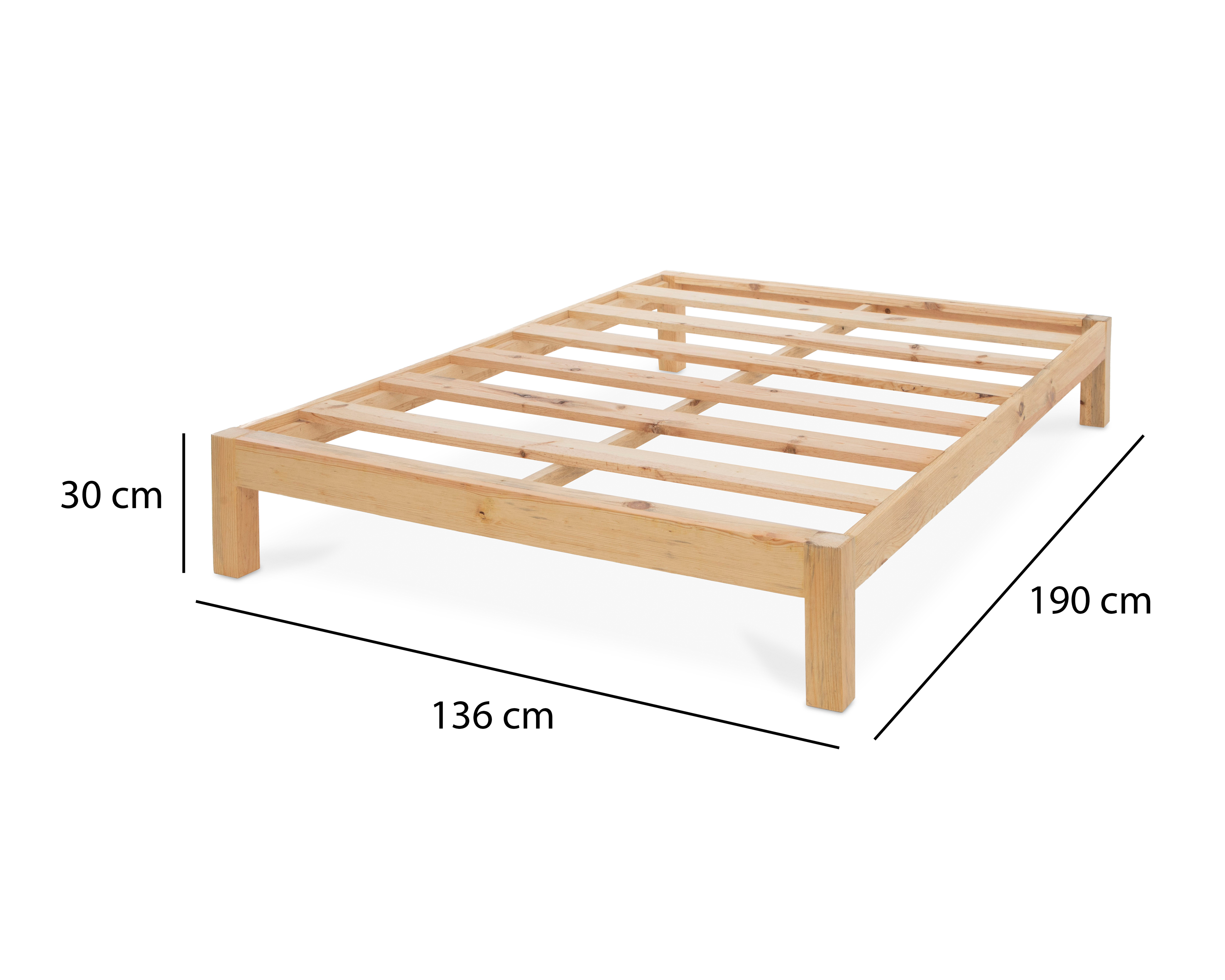 Foto 7 pulgar | Foto 6 | Base para Cama Matrimonial Celeste de Madera