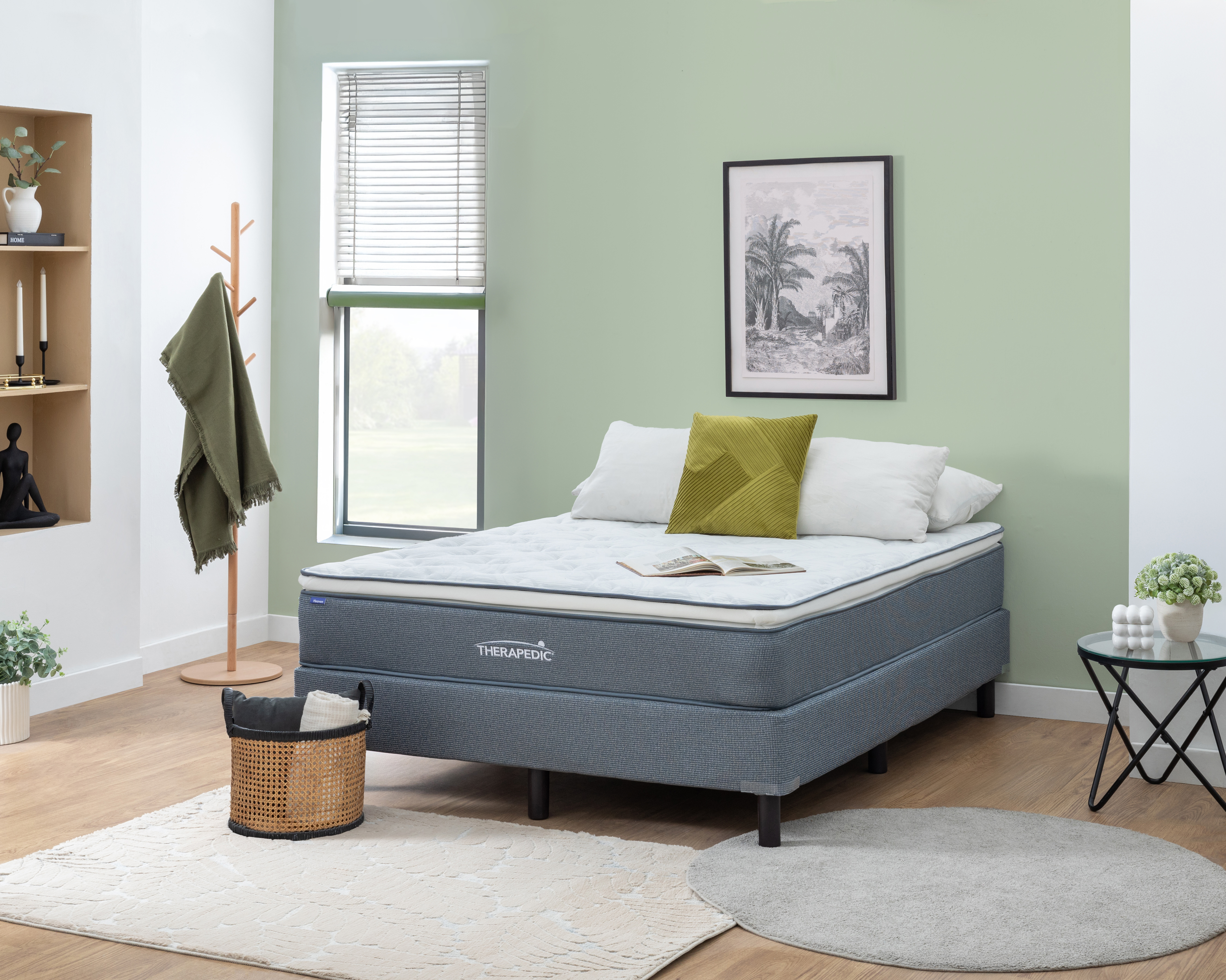 Juego de Colchón y Box Queen Size Therapedic Heaven