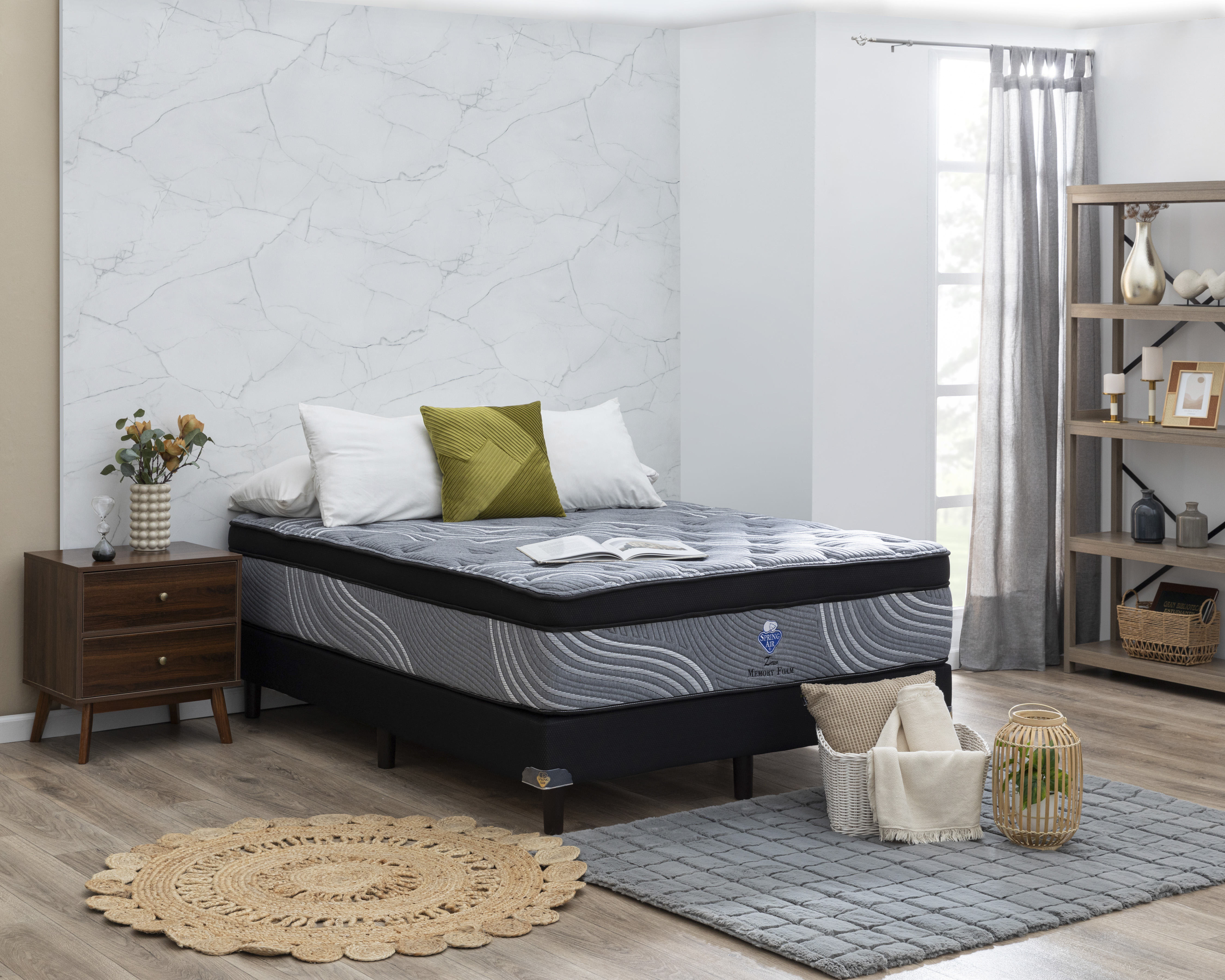 Juego de Colchón y Box Queen Size Spring Air Zeus