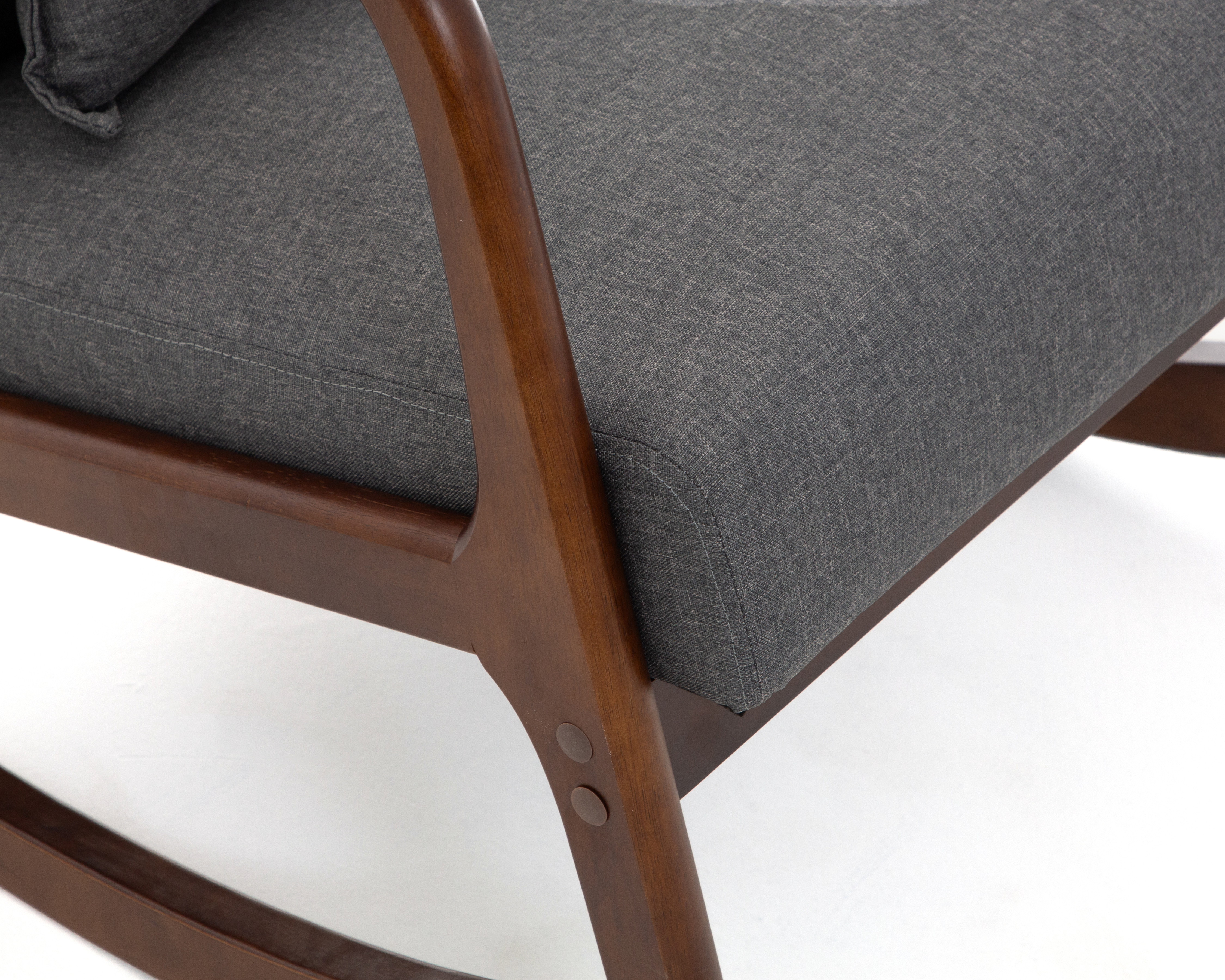 Foto 6 | Foto 6 | Silla Mecedora con Taburete Gris Ikal Dublin