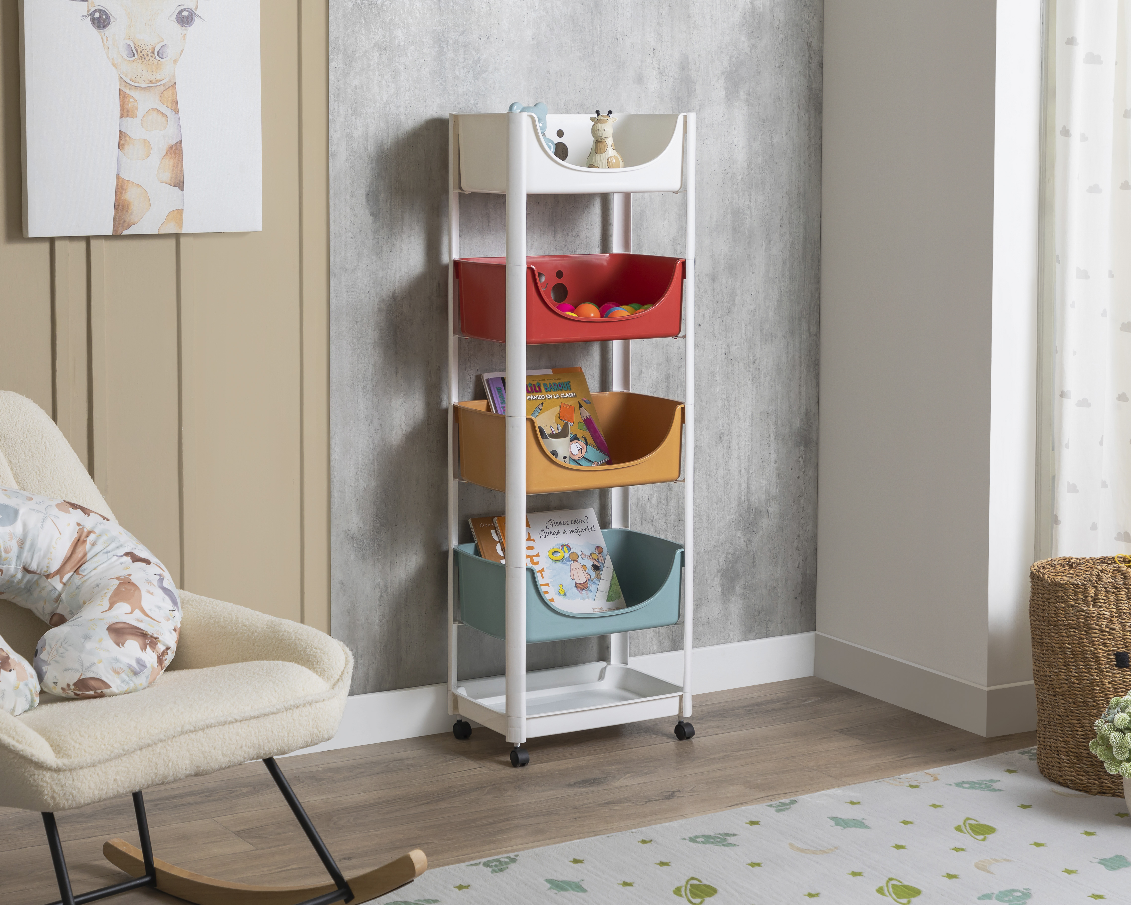 Foto 1 | Foto 1 | Carrito Multiusos de Plástico +Simple Maple Multicolor